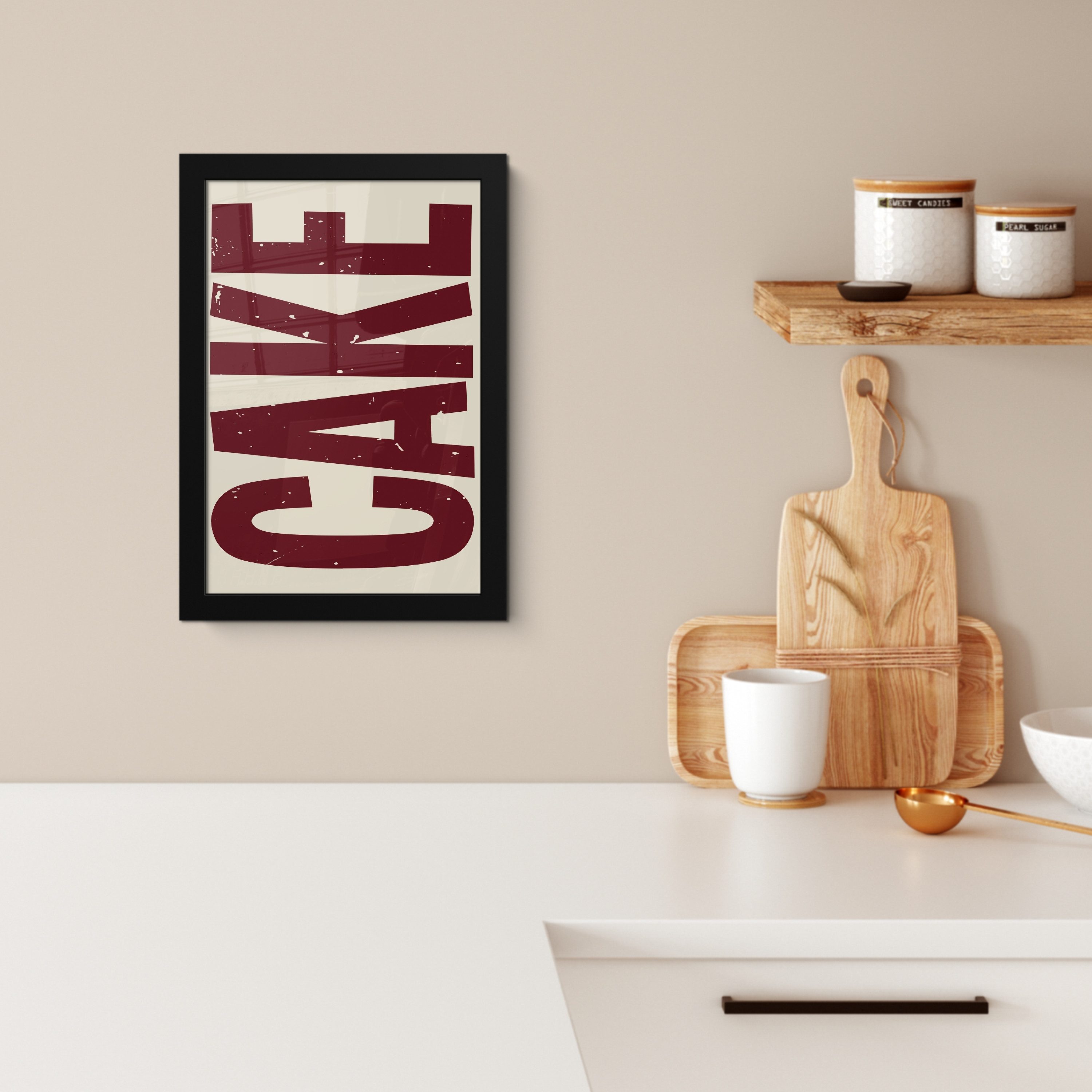 MuchoWow Poster Rot - Torte - günstig online kaufen