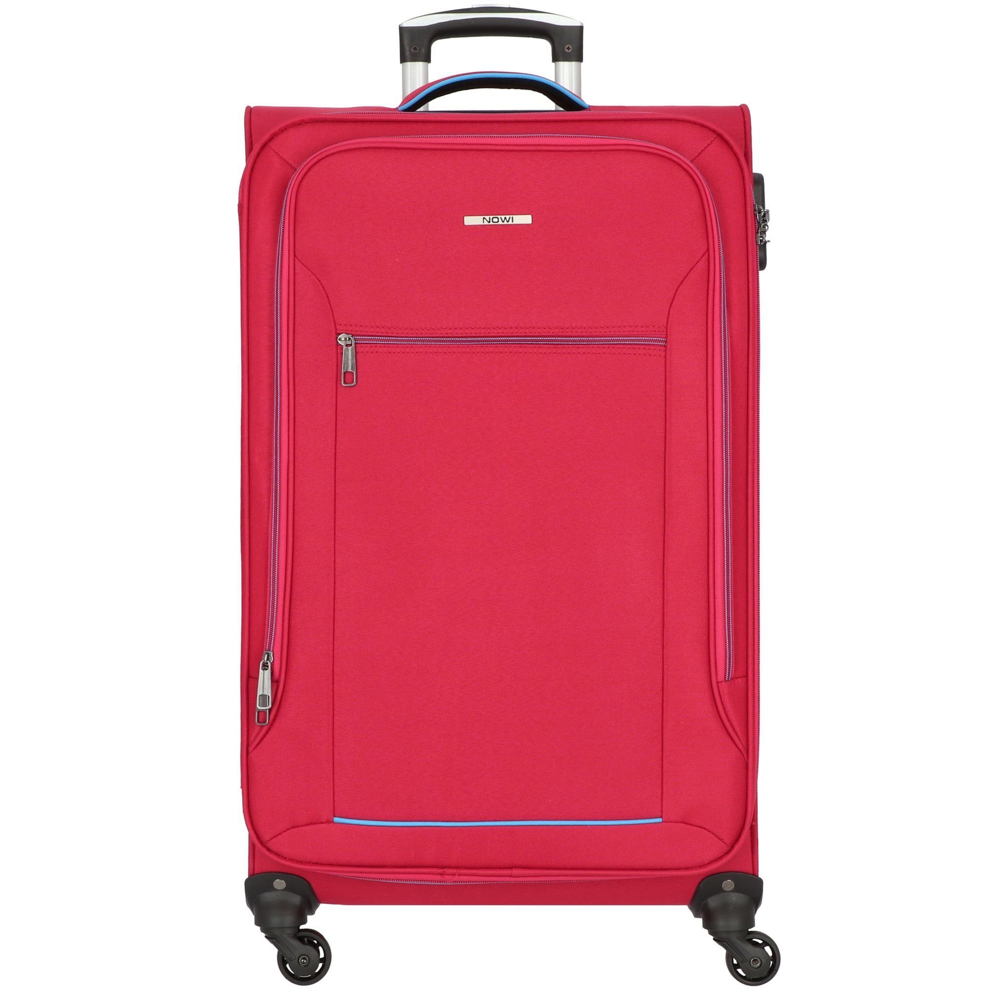 NOWI Weichgepäck-Trolley Sevilla, 4 Rollen, Polyester bord-blau