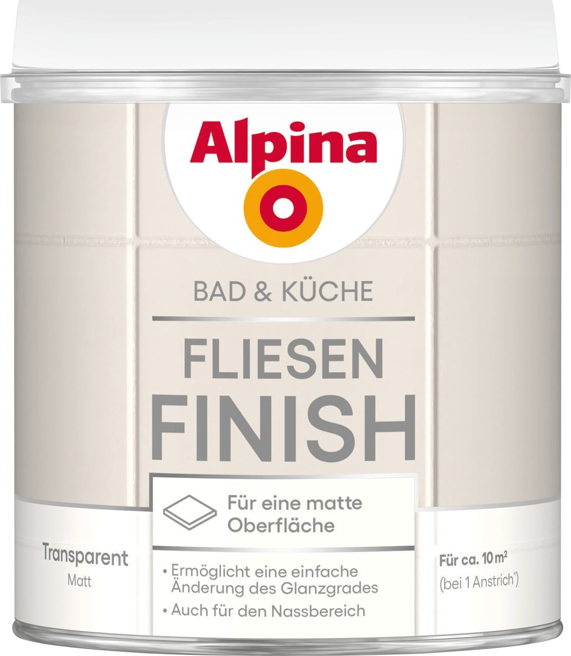 Alpina Fliesenlack Alpina Küche & Badezimmer Fliesen-Finish 2K 750 ml