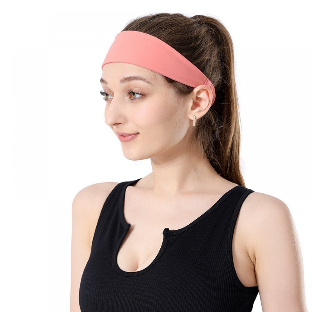 Yoga-Übungs-Stirnbänder, dehnbar, Haarband 5er-Pack für Damen, breit, Haargummis WaKuKa 5-tlg.