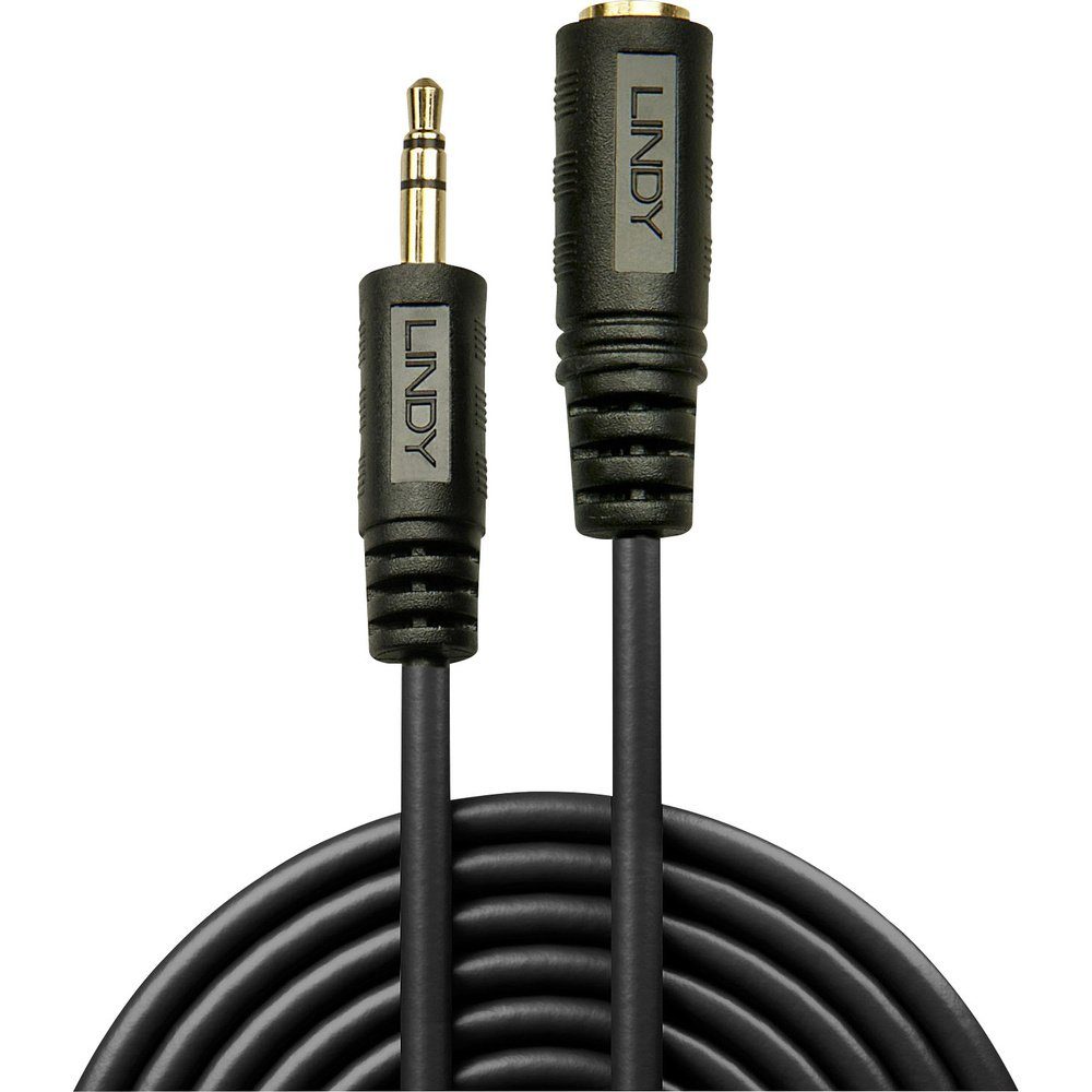Lindy LINDY 35656 Klinke Audio Verlängerungskabel [1x Klinkenstecker 3.5 mm Audio- & Video-Kabel, (1000.00 cm)