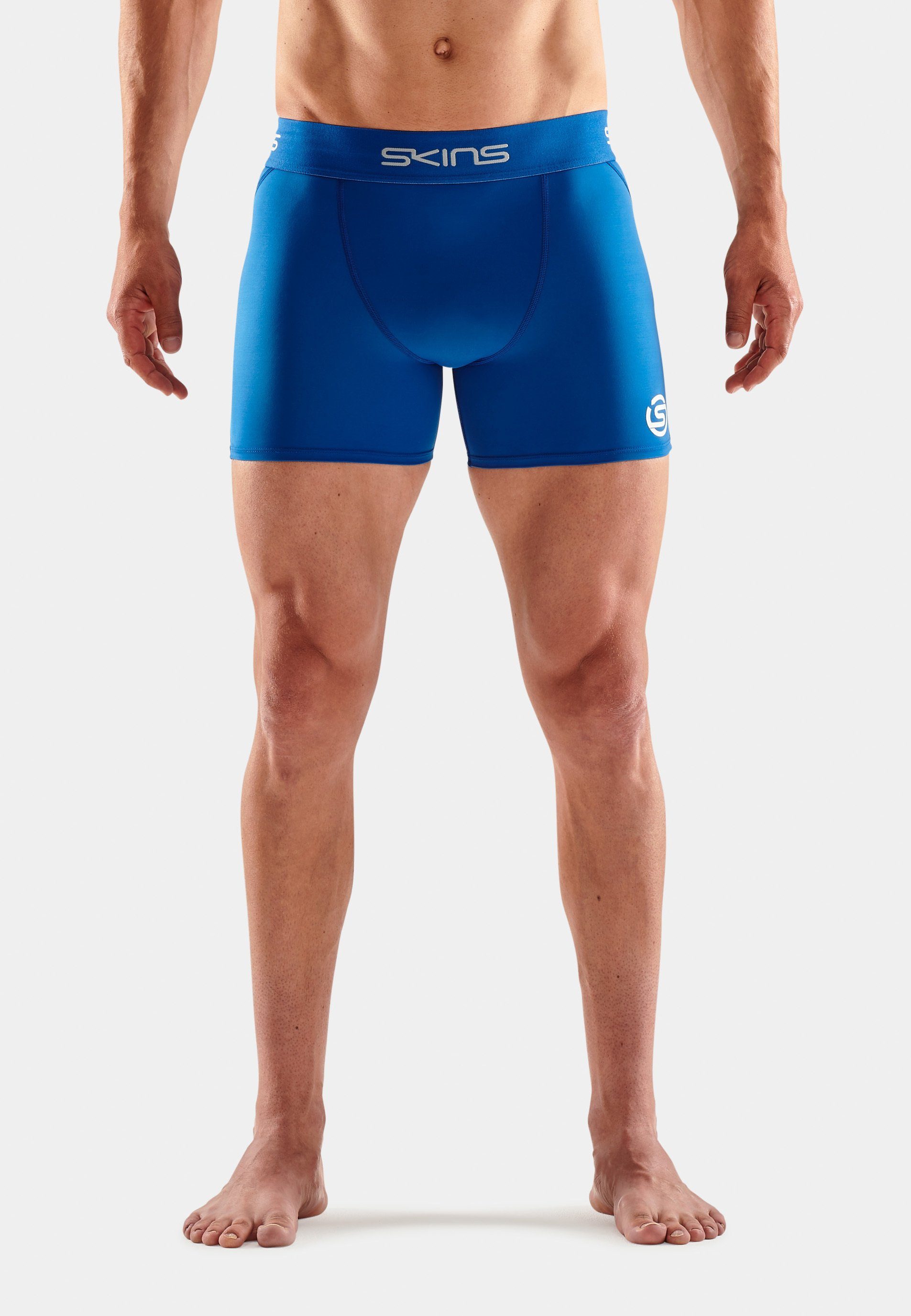 Lauftights S1 blue bright Skins Shorts (1-tlg)