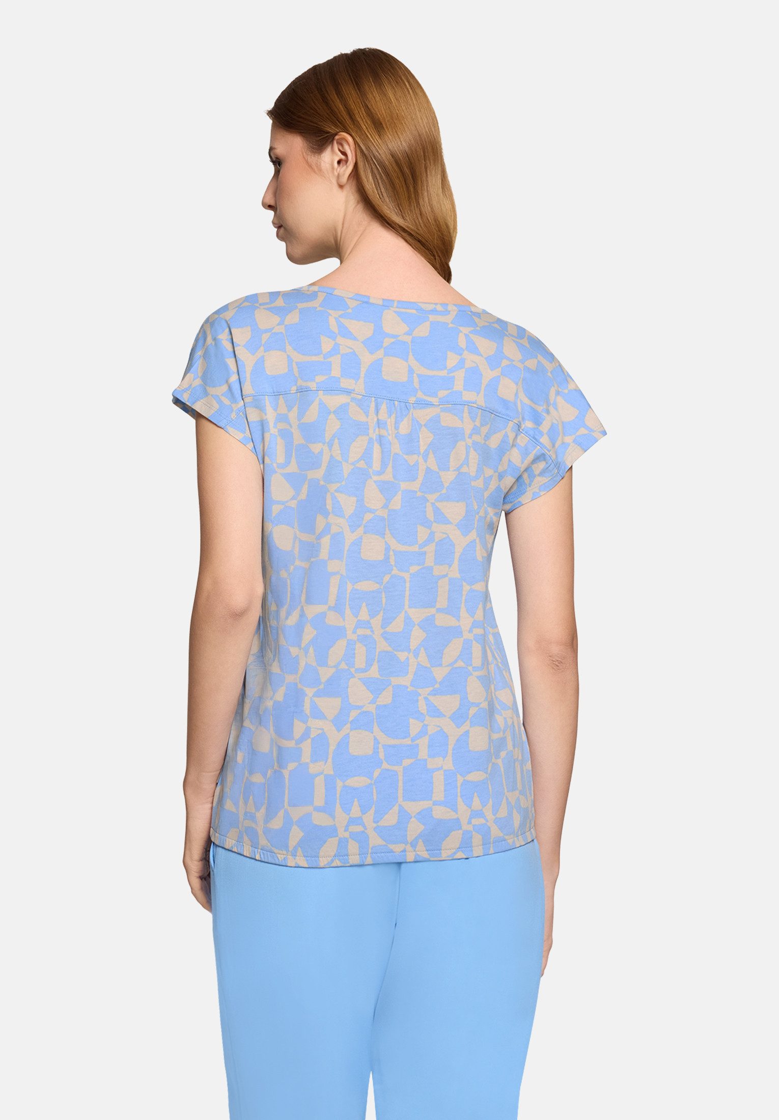 Betty&Co Kurzarmshirt Damen mit Gummizug (1-tlg)