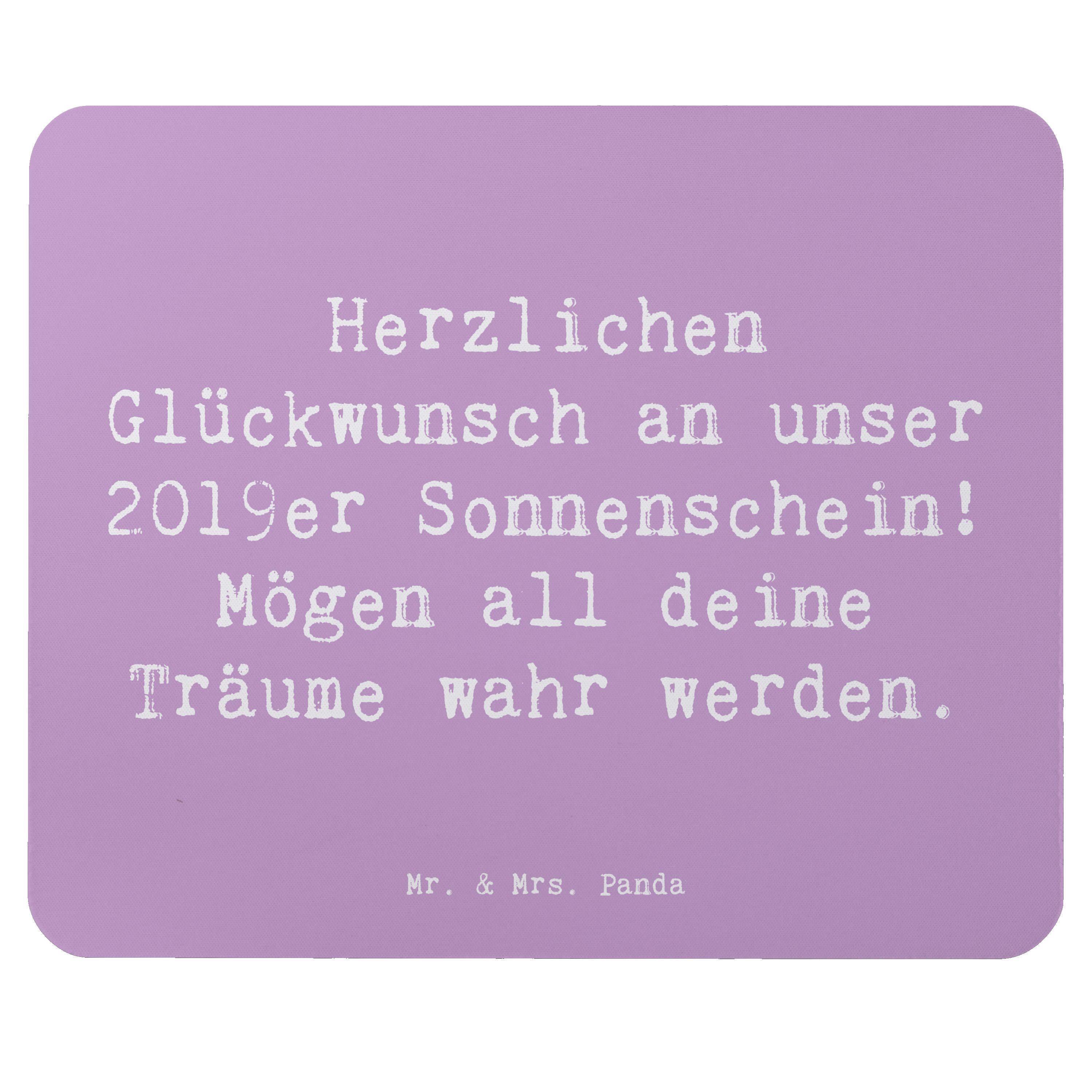 Mauspad Spruch 2019 Geburtstag - Lavendeltraum - Geschenk, 2019er Sonnenschei