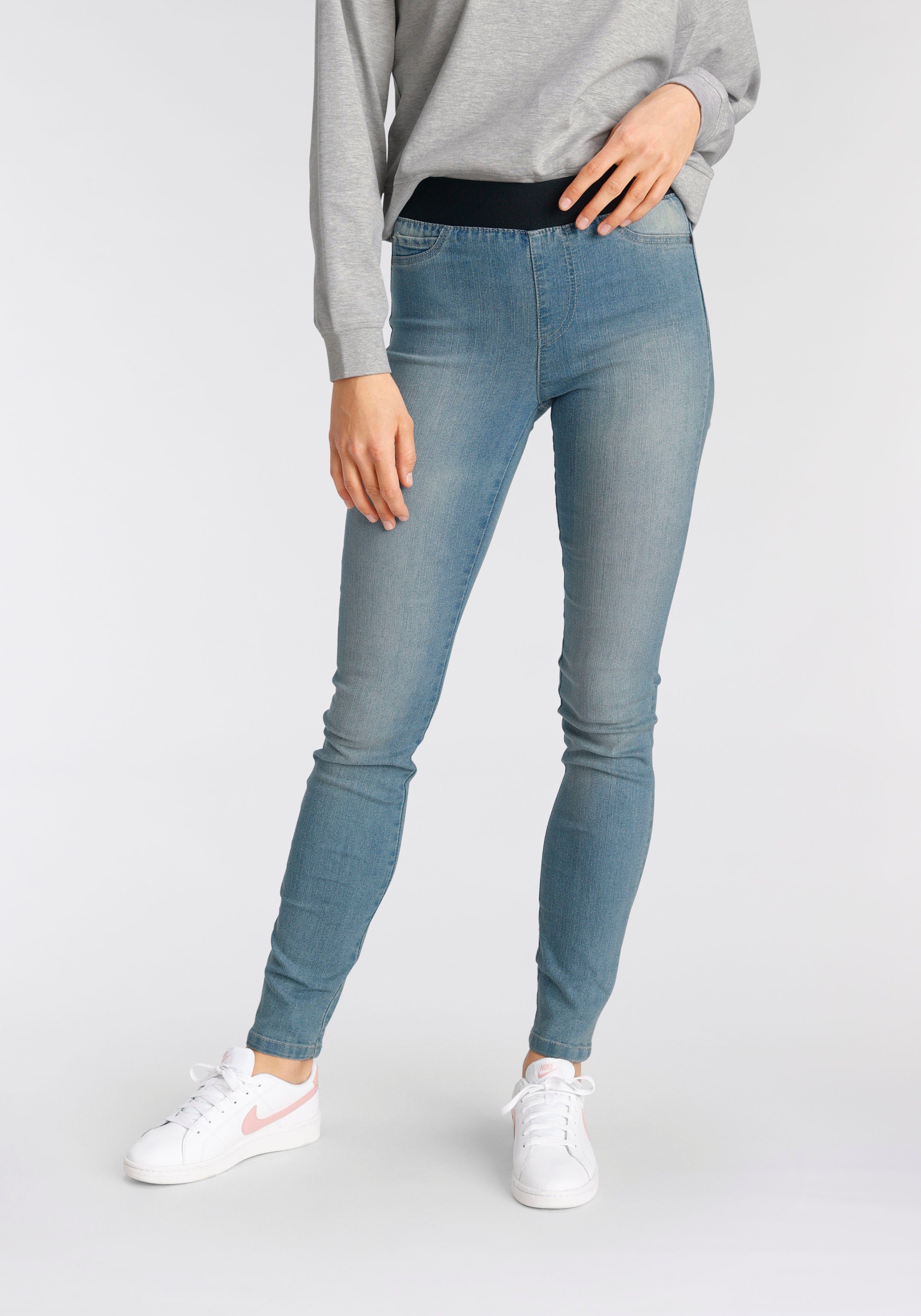 Mid Skinny-fit-Jeans Comfort-Stretch Arizona Waist