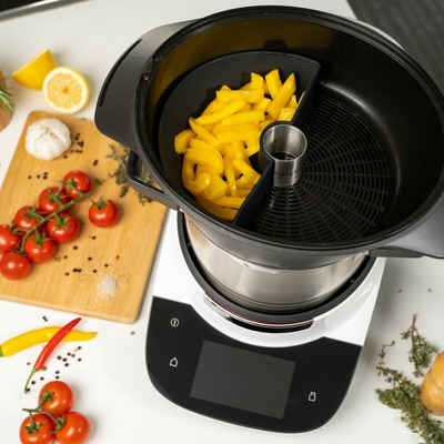 Mixcover Küchenmaschinen-Adapter mixcover Garraumteiler (HALB) für Bosch Cookit Dampfgarraum