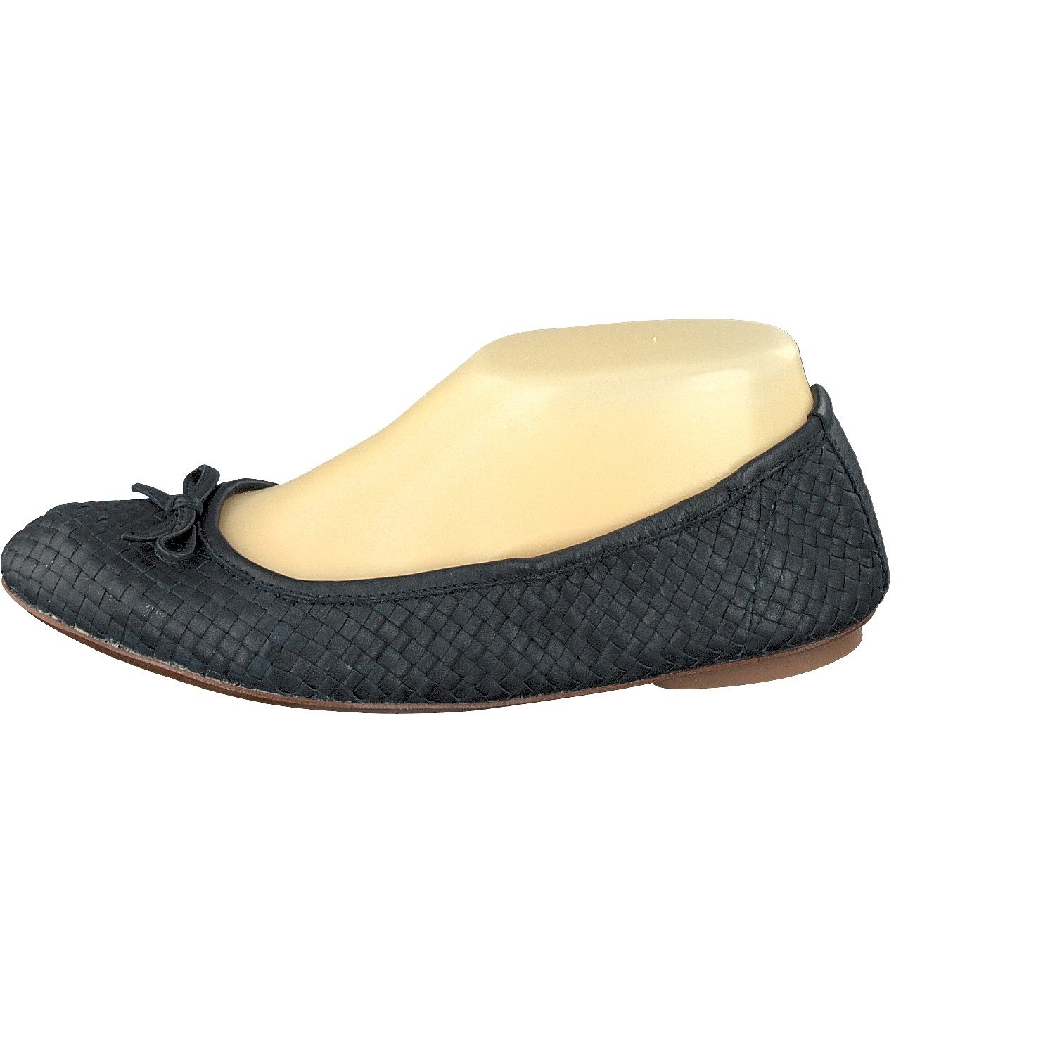Allan K Allan K CAPRI Flecht-Leder-Schuhe Geschlossene Ballerinas Schlappen