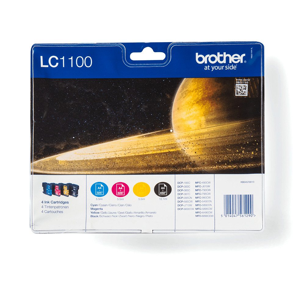 Brother Tintenpatronen LC-1100 Multipack (je 1x BK/M/C/Y) Tintenpatrone