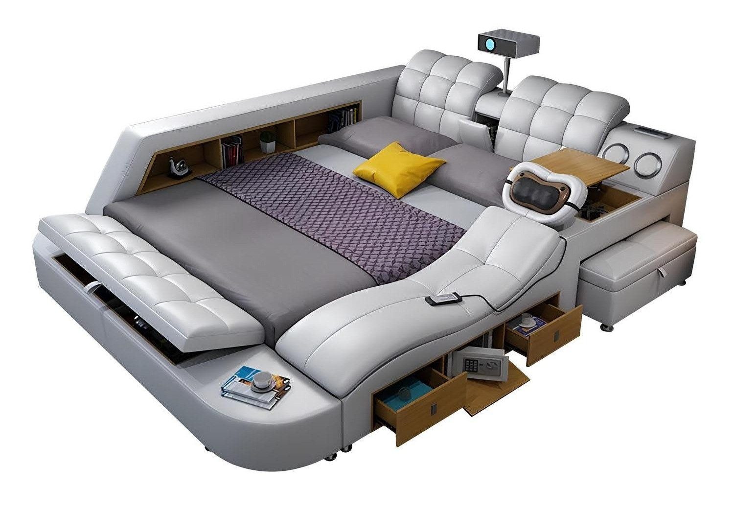Xlmoebel Multimediabett Luxuriöses Multifunktionsbett mit Massagefunktion, günstig online kaufen