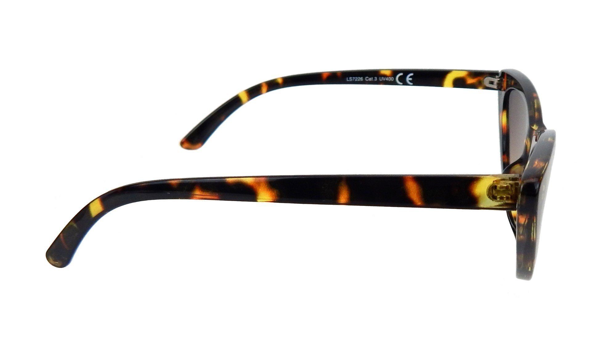 Ella Jonte Retrosonnenbrille Retro Cat-Eye Sonnenbrille im Rockabilly-Stil mit UV-400 Schutz