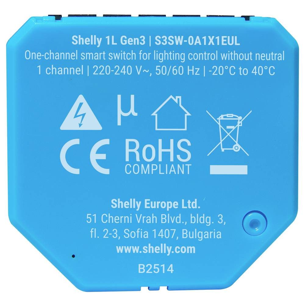 Shelly Schalter Shelly_1L_Gen3