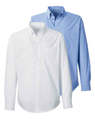 Highmoor Langarmhemd Hemden-Doppelpack