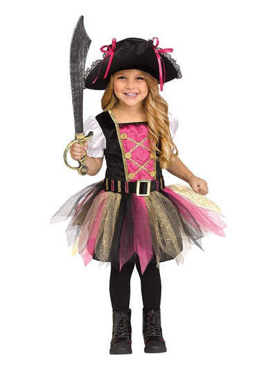 Fun World Kostüm Captain Cutie, Piratin in Pink - Seeräuber-Kostüm für Mädchen