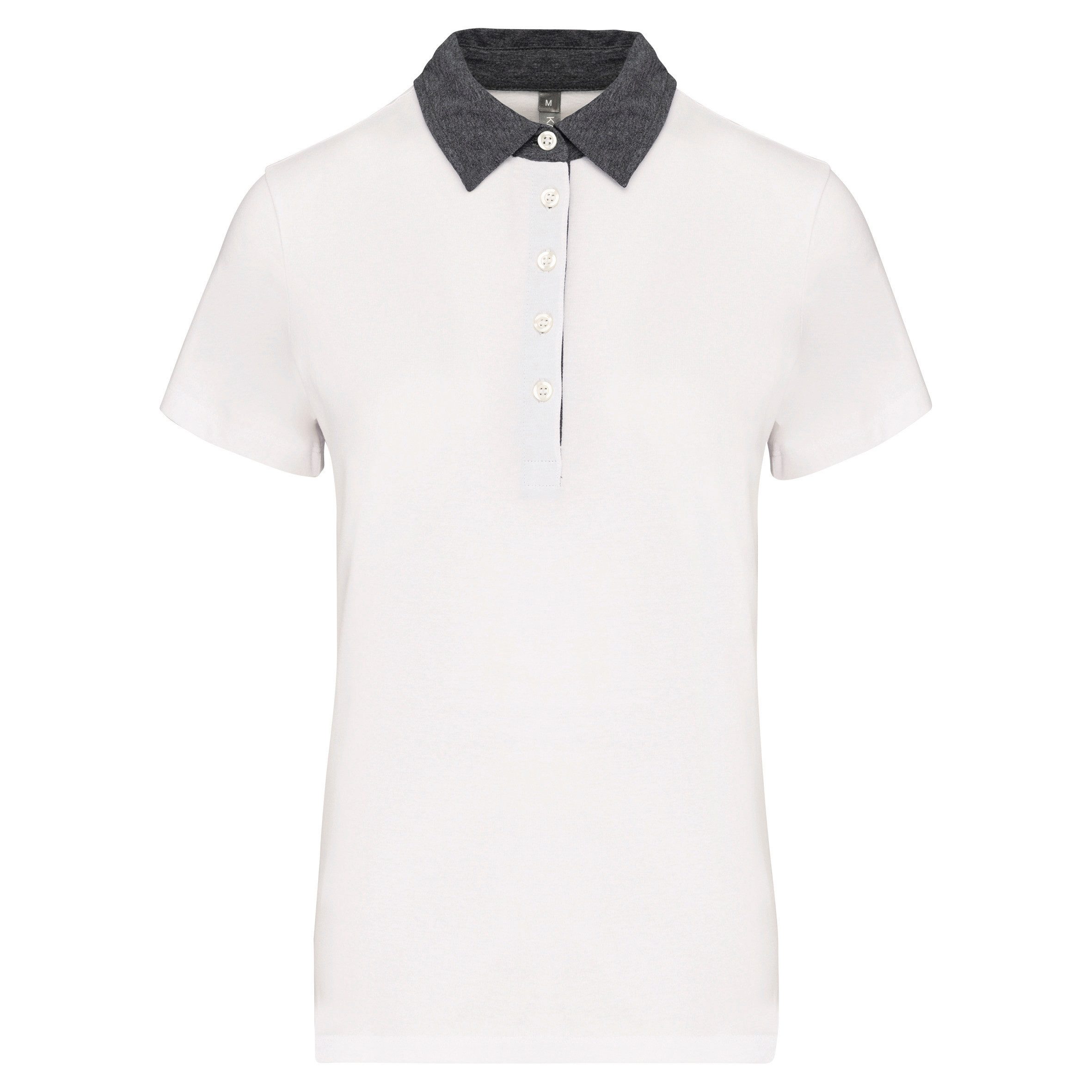 Kariban Poloshirt Zweifarbiges Jersey-Polohemd für Damen günstig online kaufen