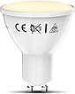B.K.Licht LED-Leuchtmittel, GU10, 1 Stück, Warmweiß, Smart Home LED-Lampe RGB WiFi App-Steuerung dimmbar Glühbirne 5,5W 350 Lumen, Bild 2