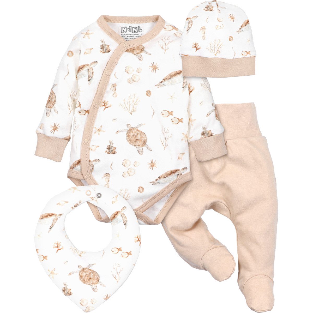 NINI Erstausstattungspaket Schildkröte Unisex Kinder (Pack, 4-tlg., 4)