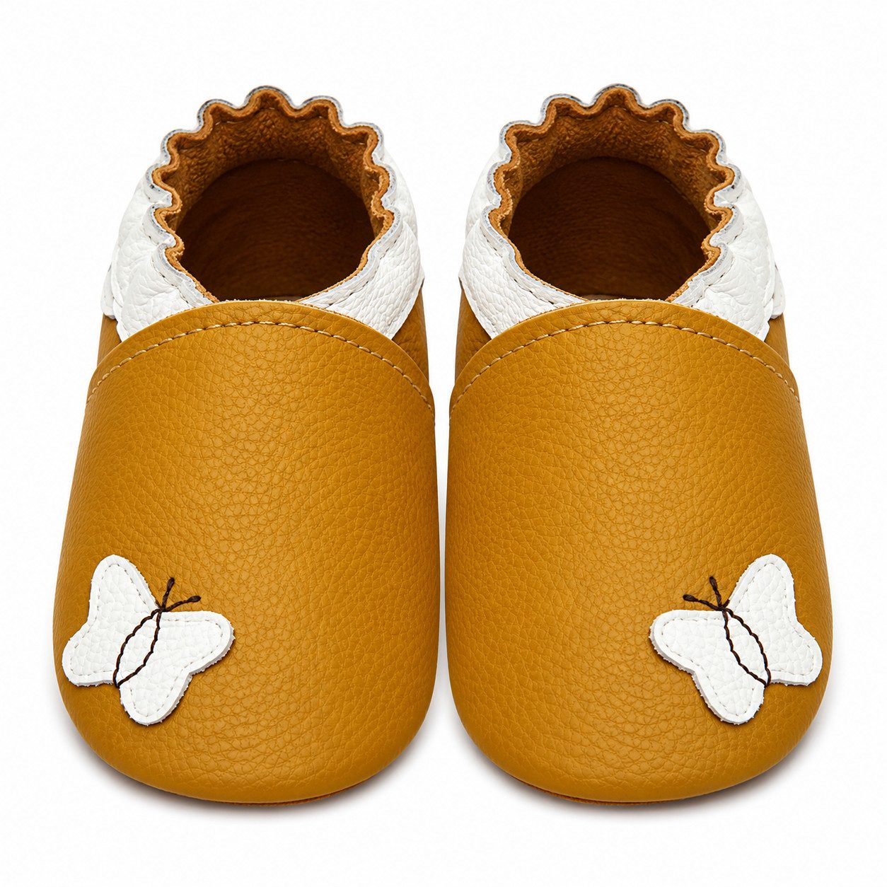 Mejale Mejale Leder Krabbelschuhe Babyschuhe Lauflernschuhe 100% Leder Hausschuh Rutschfestes