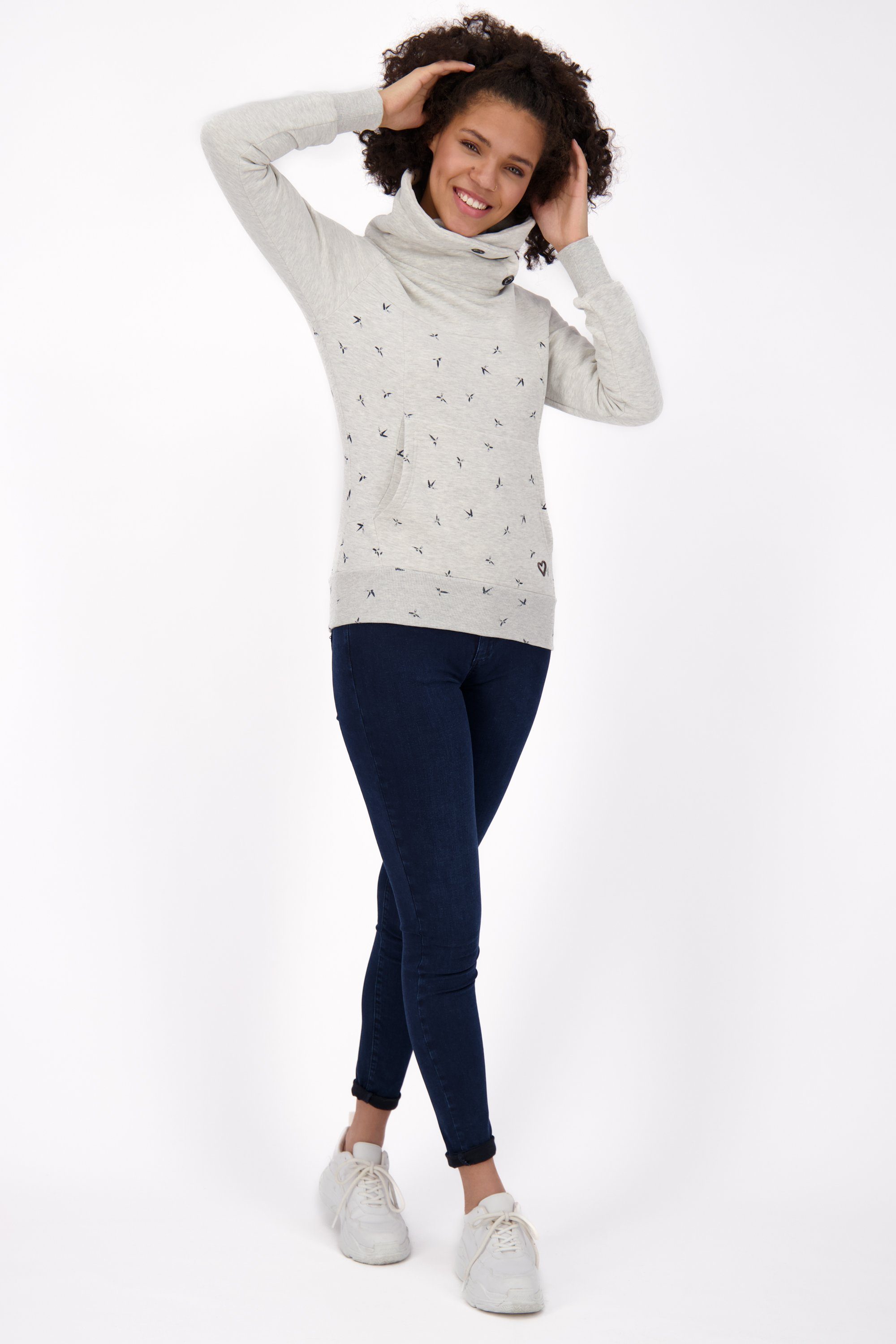 melange Sweat cloudy Sweatshirt Sweatshirt & B Alife VioletAK Kickin Damen