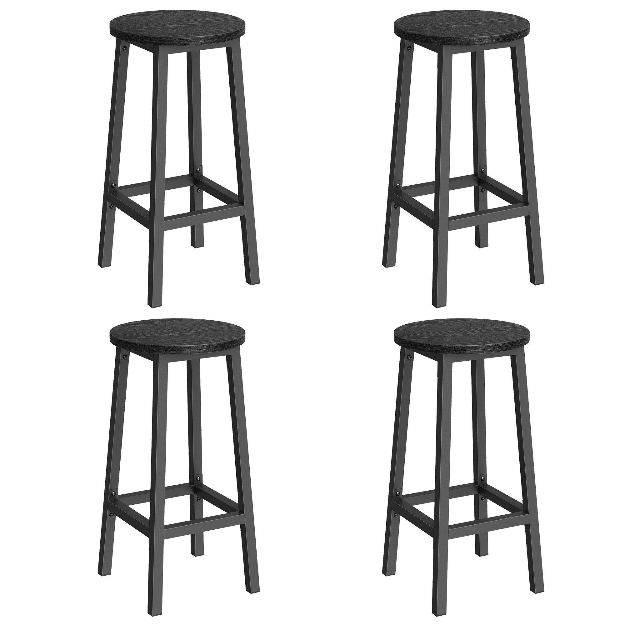 VASAGLE Barhocker Barstühle (Set, 4 St), Barhocker, 2er Set, Barstühle, 65c günstig online kaufen