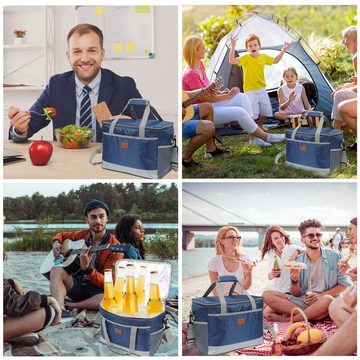 Randaco Kühltasche Picknickkorb Lunchtasche Faltbar Kühltaschen Thermotasche Camping 25L