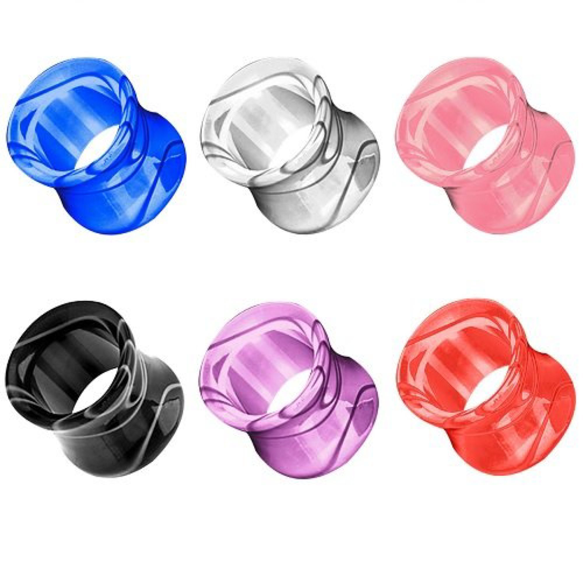 Taffstyle Plug Piercing Kunststoff UV Double günstig online kaufen