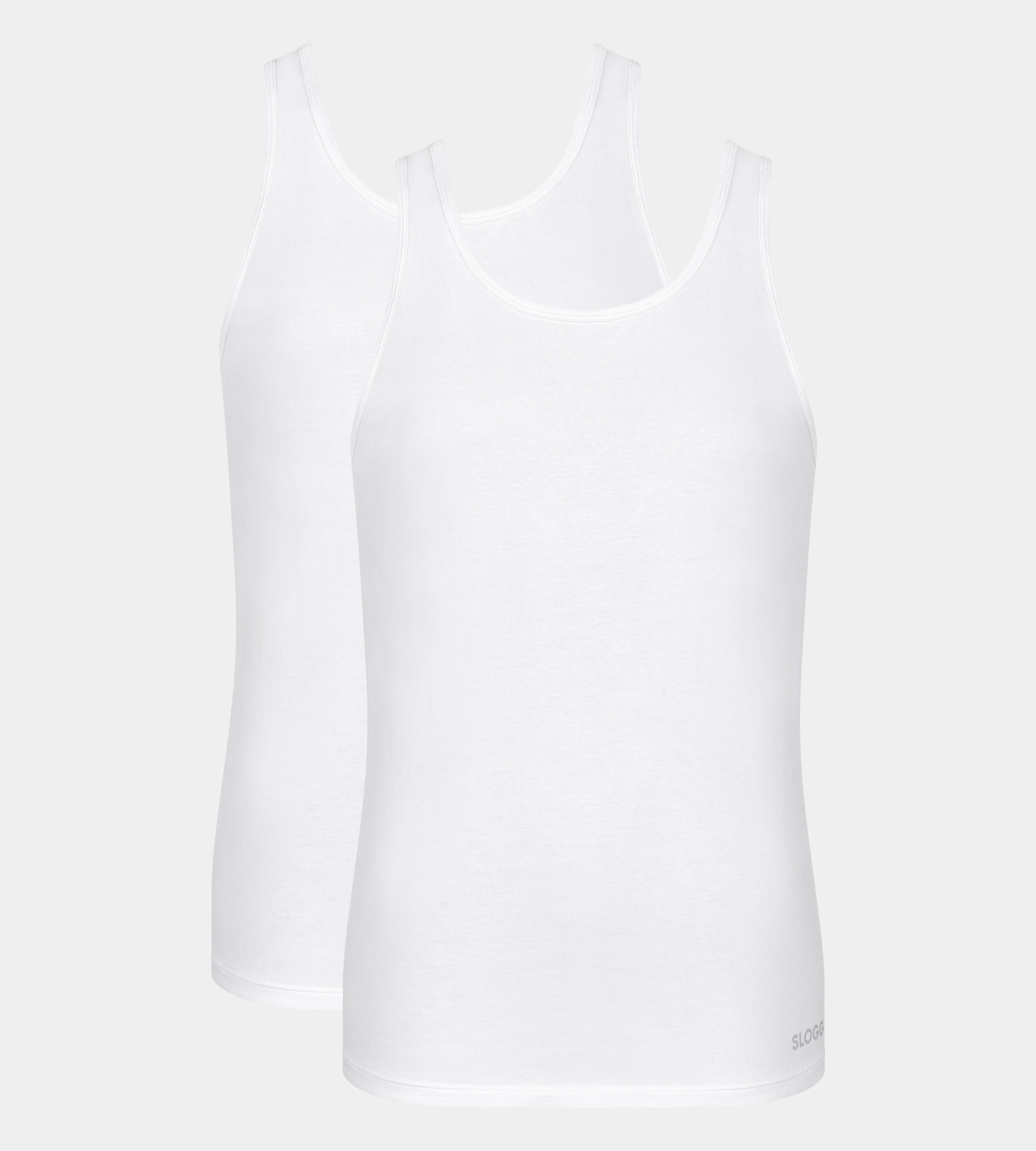 sloggi Tanktop men GO ABC 2.0 (2er Pack) Rundhalsausschnitt, ärmellos, Regu günstig online kaufen
