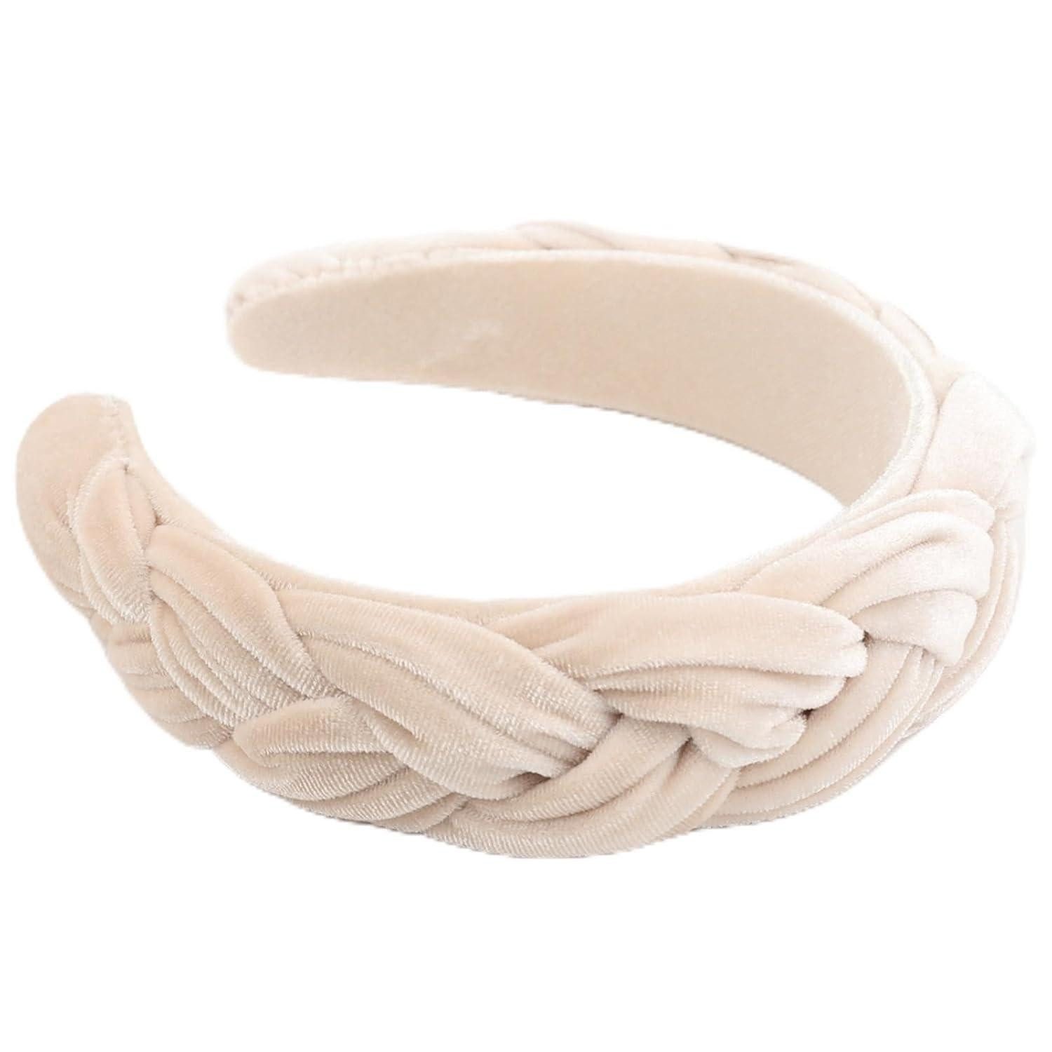Haarreif Samt Geflochtenes Stirnband Damen Trachten Haarreif Breit Vintage