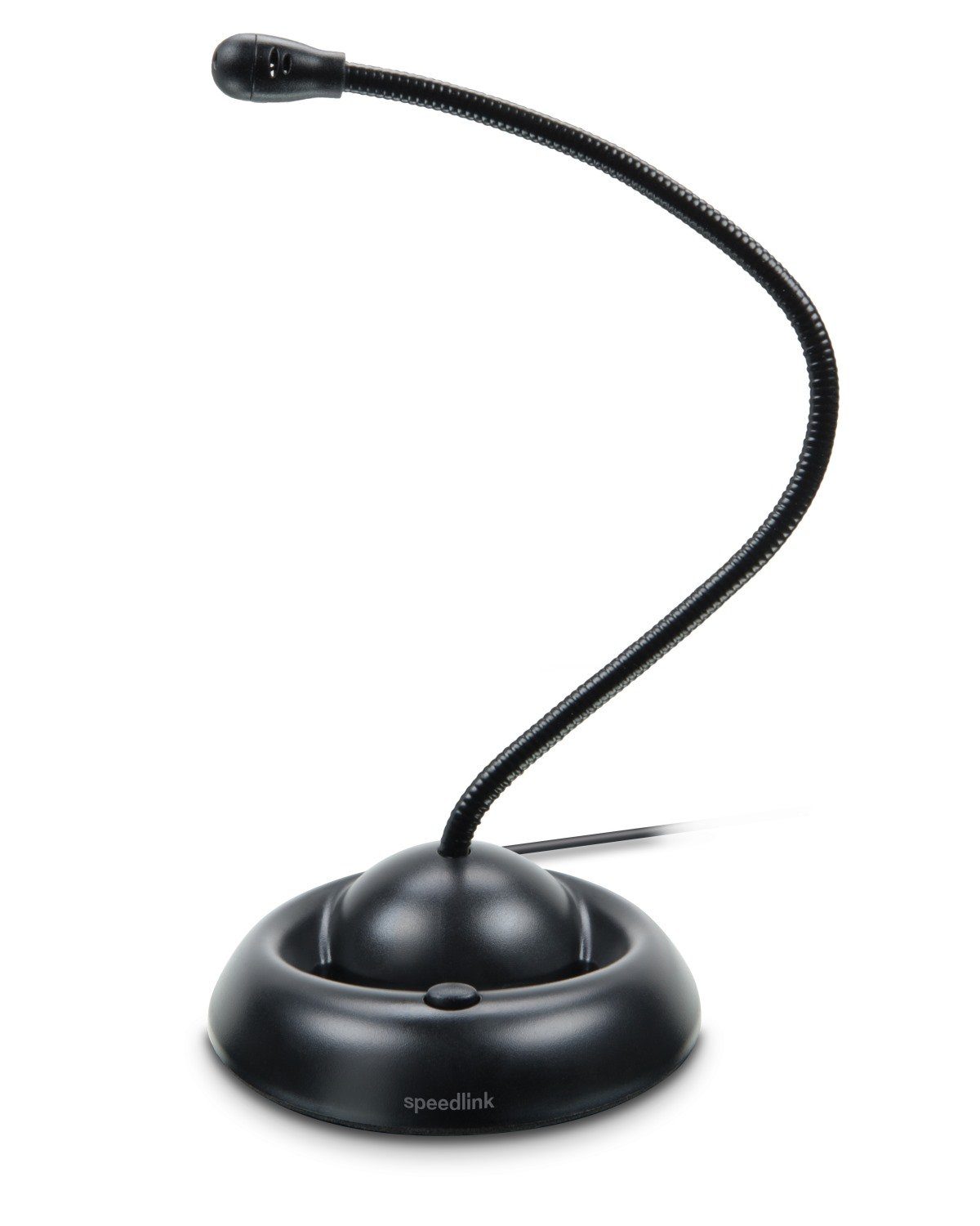 Speedlink Mikrofon LUCENT USB Tisch-Mikrofon Desktop Microphone, Mic mit Standfuß Ständer, flexibel verformbarer Mikrofonhals