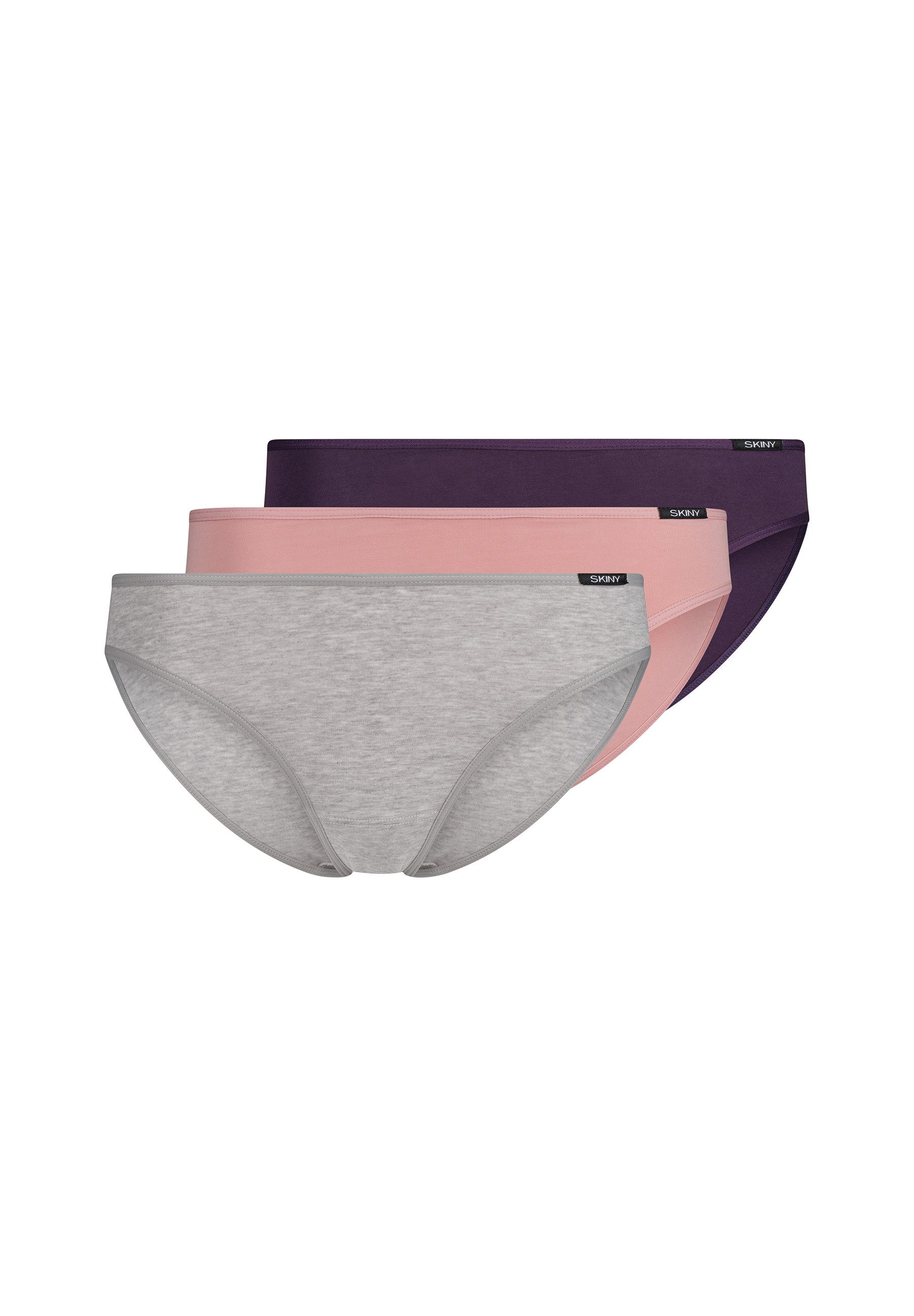 Skiny Rioslip Cotton Essentials (3er Pack) bequem, weich, höher geschnitten, Baumwollmix