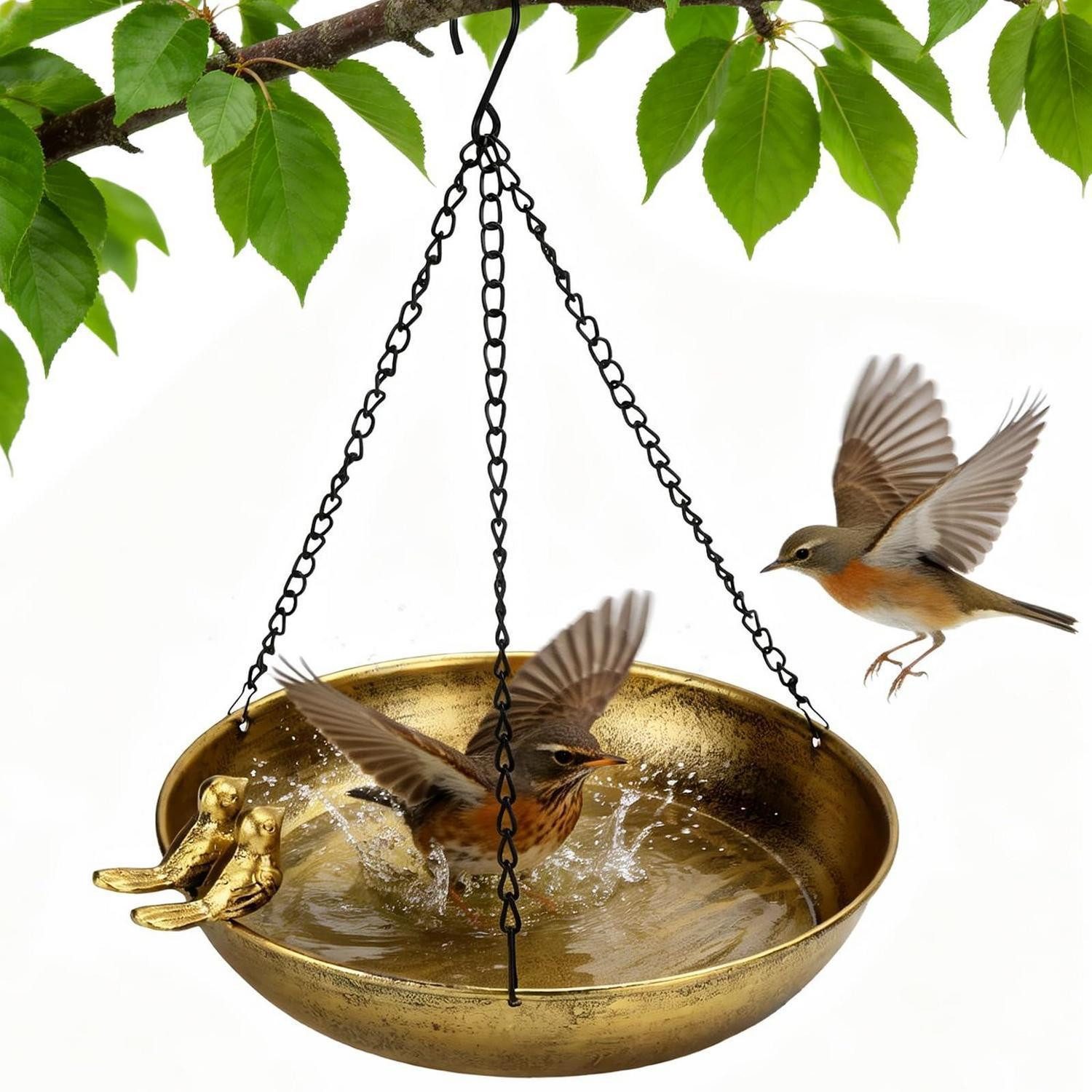 LuxusKollektion Vogeltränke Hängende Vogeltränke Metall 25cm