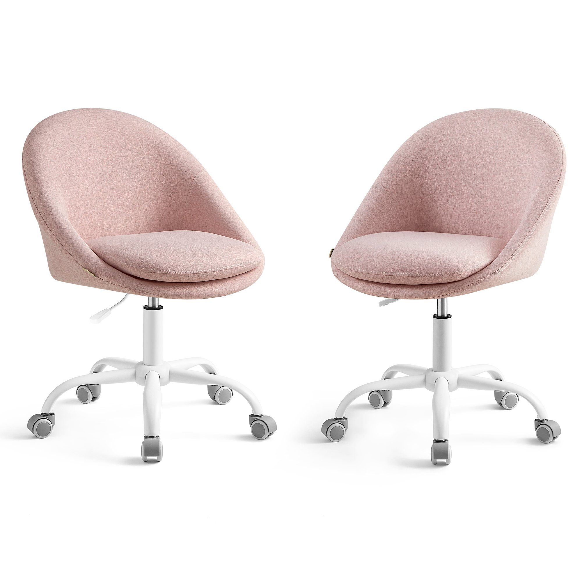 SONGMICS Bürostuhl (2 St), Schreibtischstuhl, aus Baumwoll-Leinen-Mischgewe günstig online kaufen