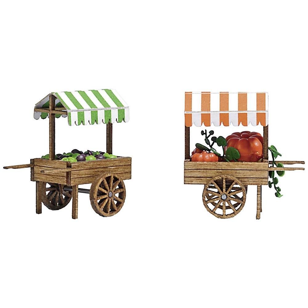 Modelleisenbahn-Fertiggelände H0 Marktkarren Kürbis & Salat