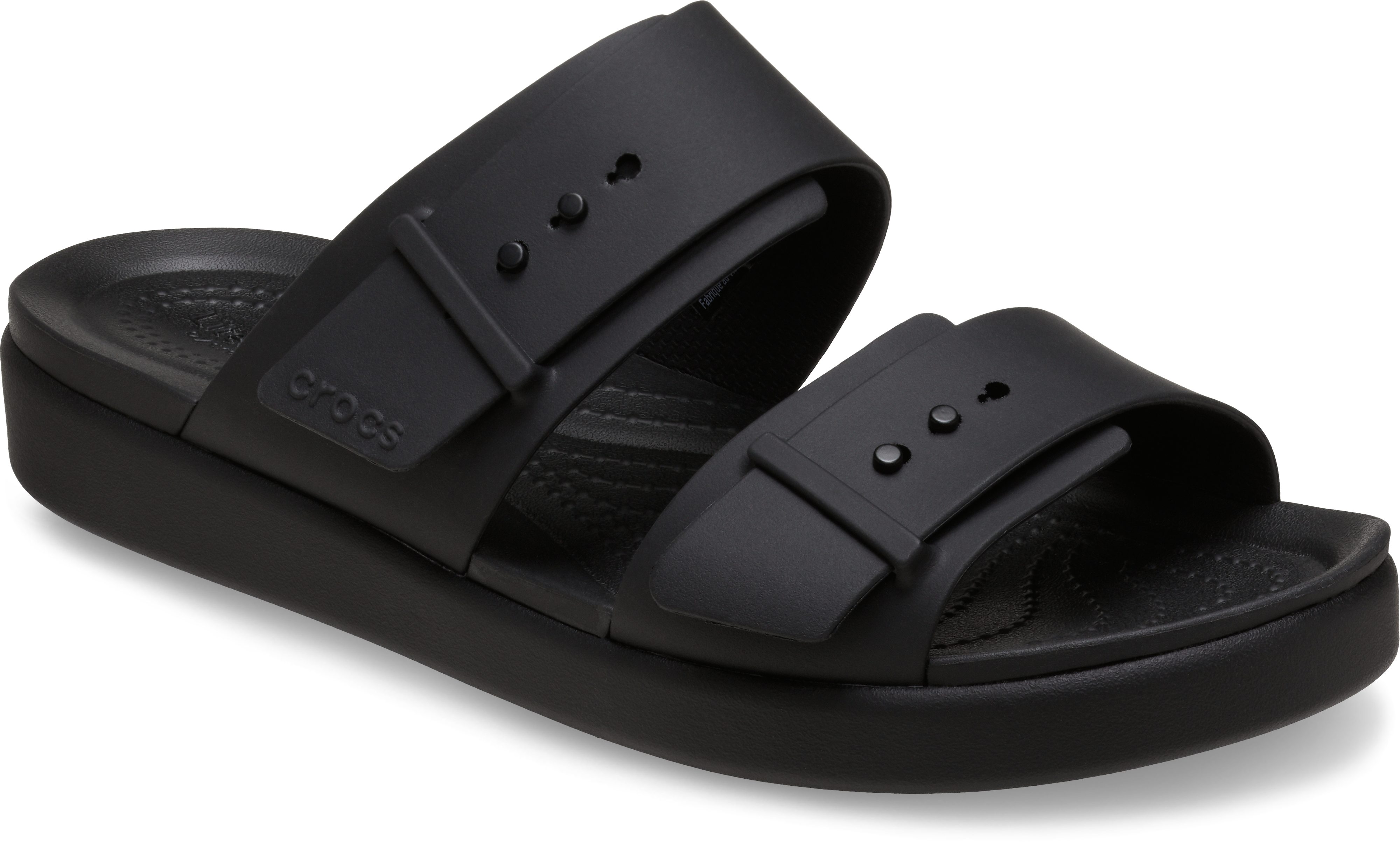Crocs Brooklyn Buckle Low Pantolette Sommerschuh, Strandschuh, Hausschuh mit Softfußbett