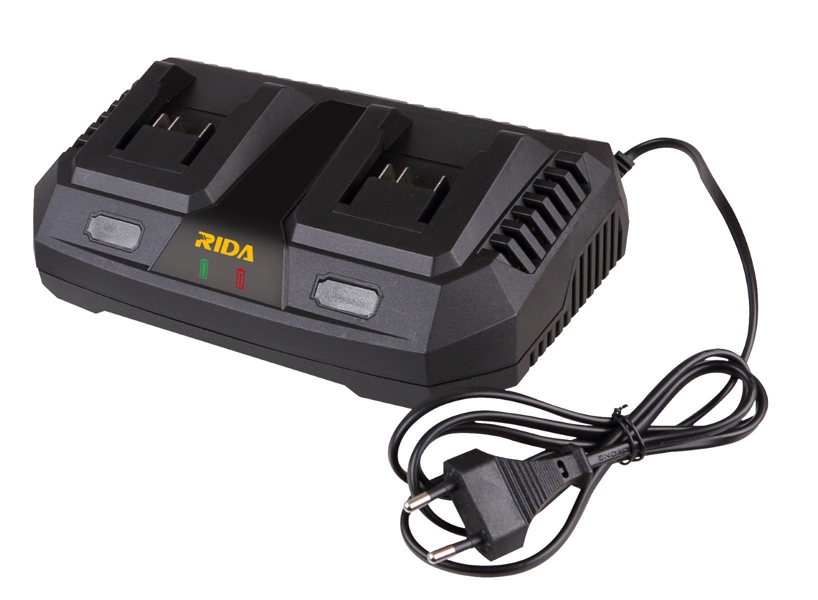 RIDA LY777S-2150-3000G Dual-Schnellladegerät 3,0 A für RIDA 20V Akkus Akku-Ladestation (1-tlg)