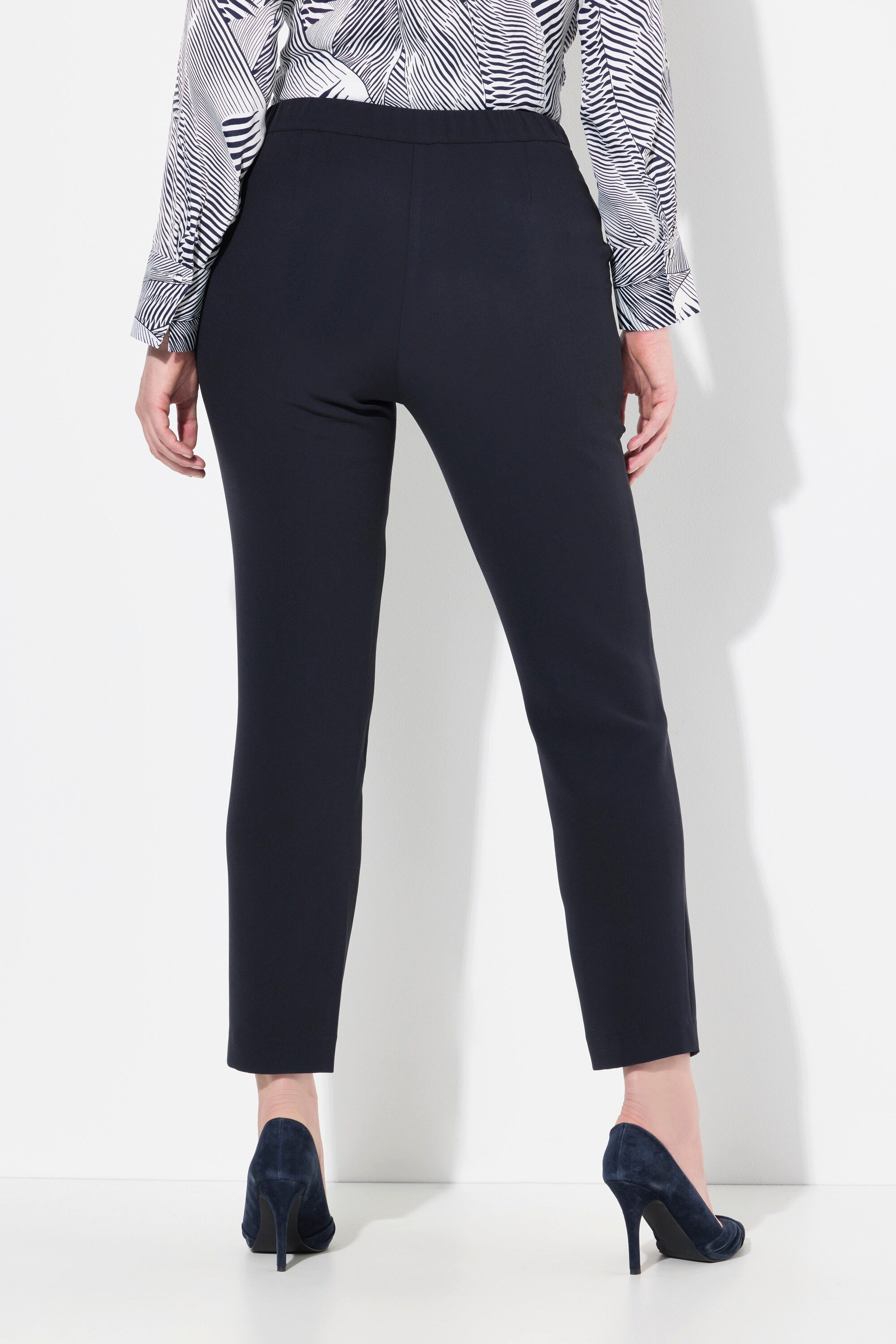 Ulla Popken Funktionshose Acetat-Hose schmales Bein Komfortbund