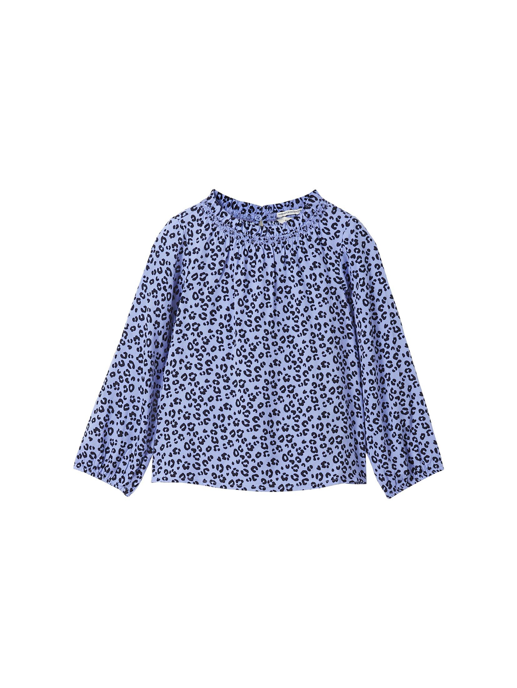 Langarmbluse Gemusterte Bluse mit Livaeco by Birla Cellulose™