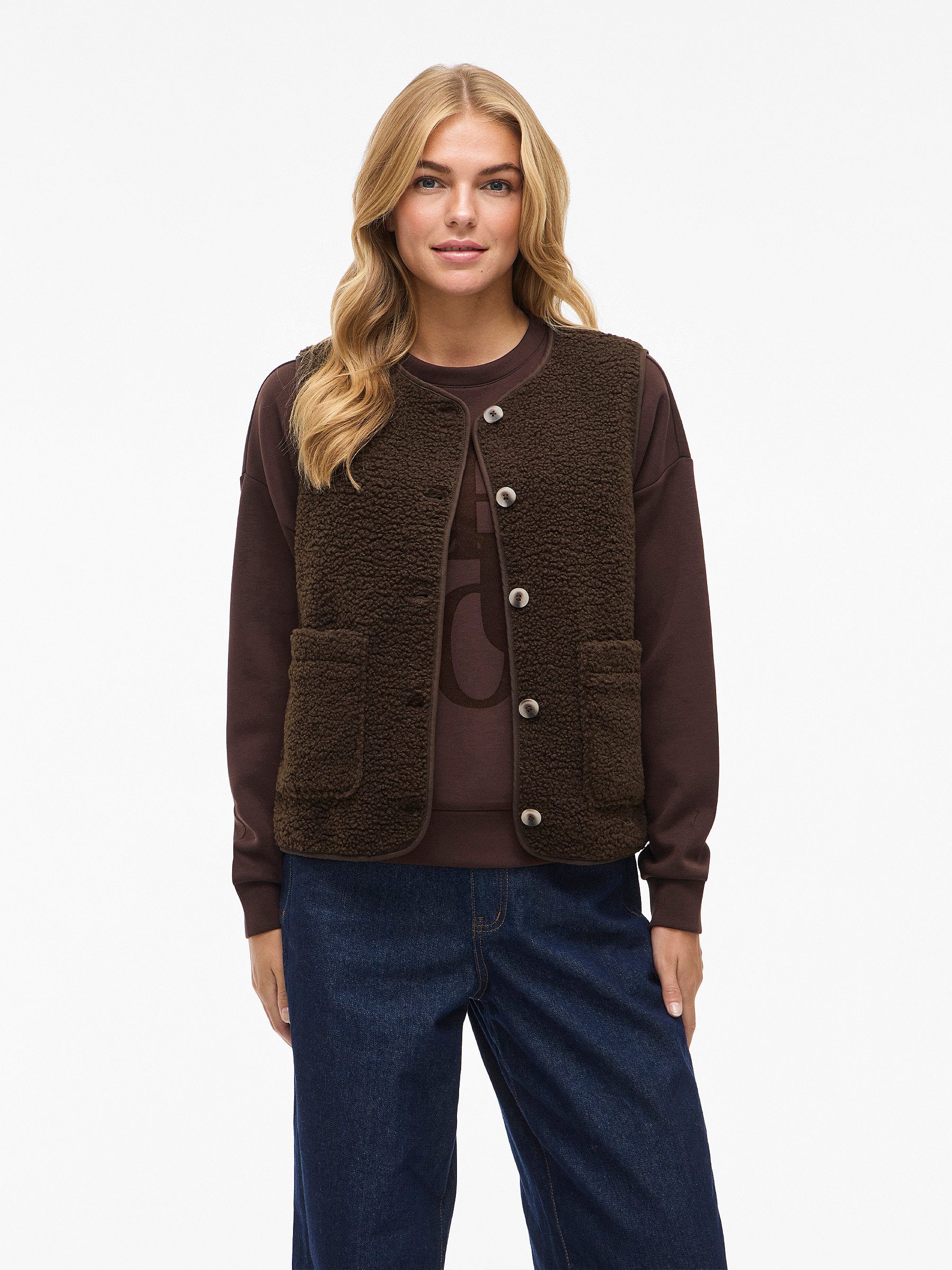 Vila Longweste Vielseitiger, stilvoller Gilet mit günstig online kaufen