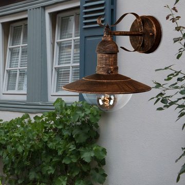 etc-shop Außen-Wandleuchte, Leuchtmittel nicht inklusive, Außenlampe Wandleuchte Außen E27 Terrassenlampe Wandlampe