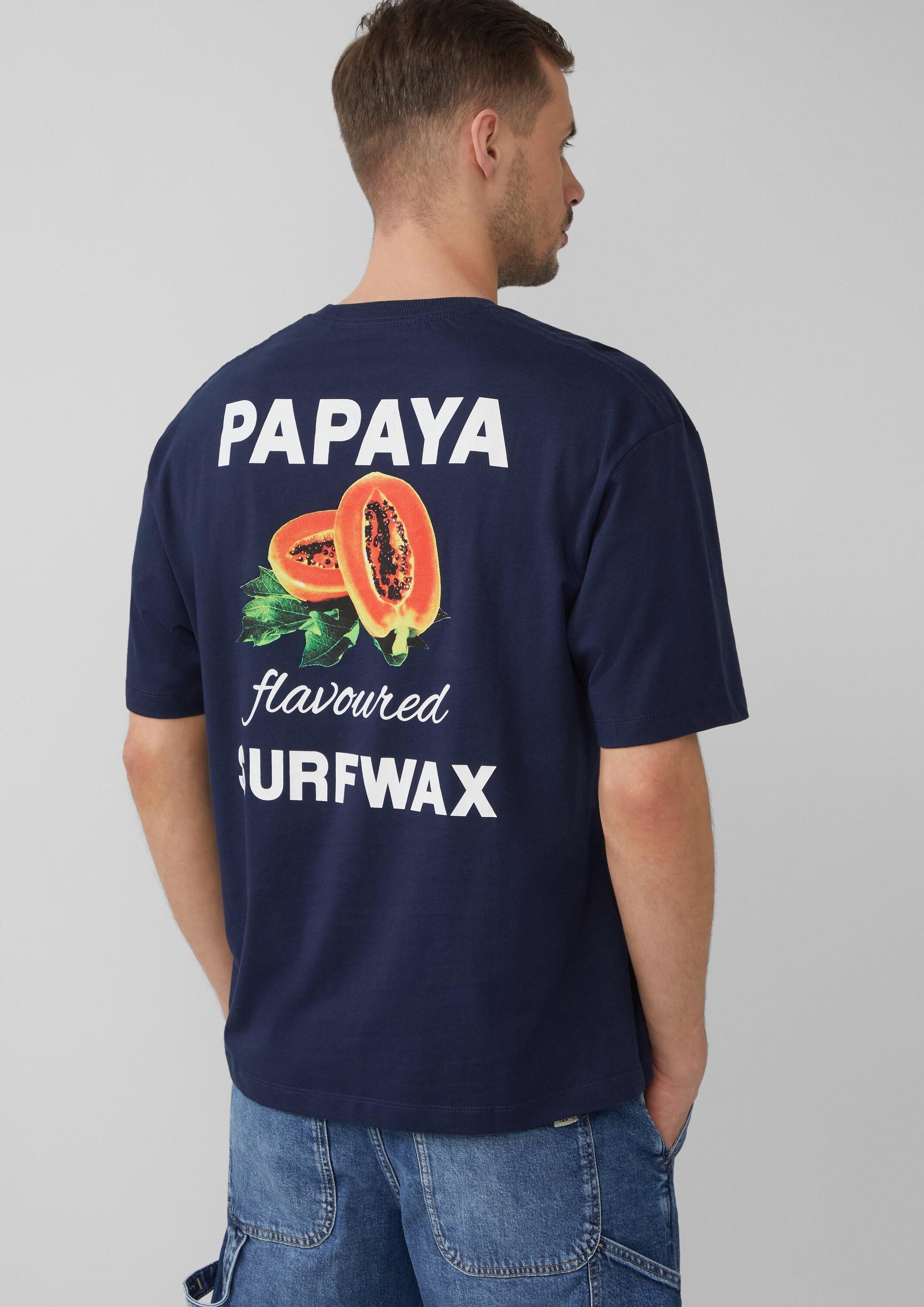 s.Oliver Kurzarmshirt T-Shirt Baumwoll-T-Shirt im Relaxed Fit mit Front- un günstig online kaufen