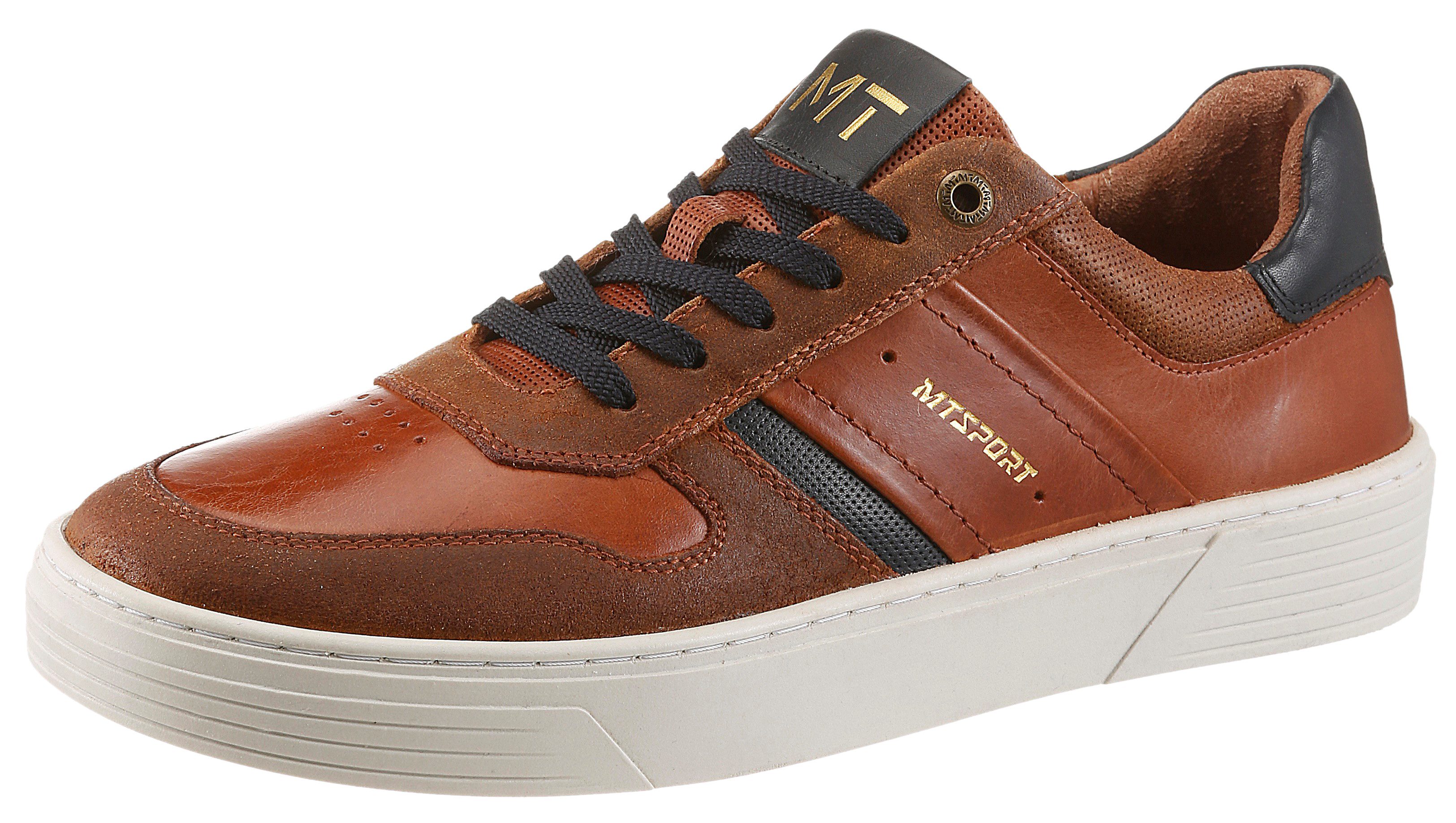 MARCO TOZZI Sneaker, Freizeitschuh, Halbschuh, Schnürschuh mit Kontrastbesatz