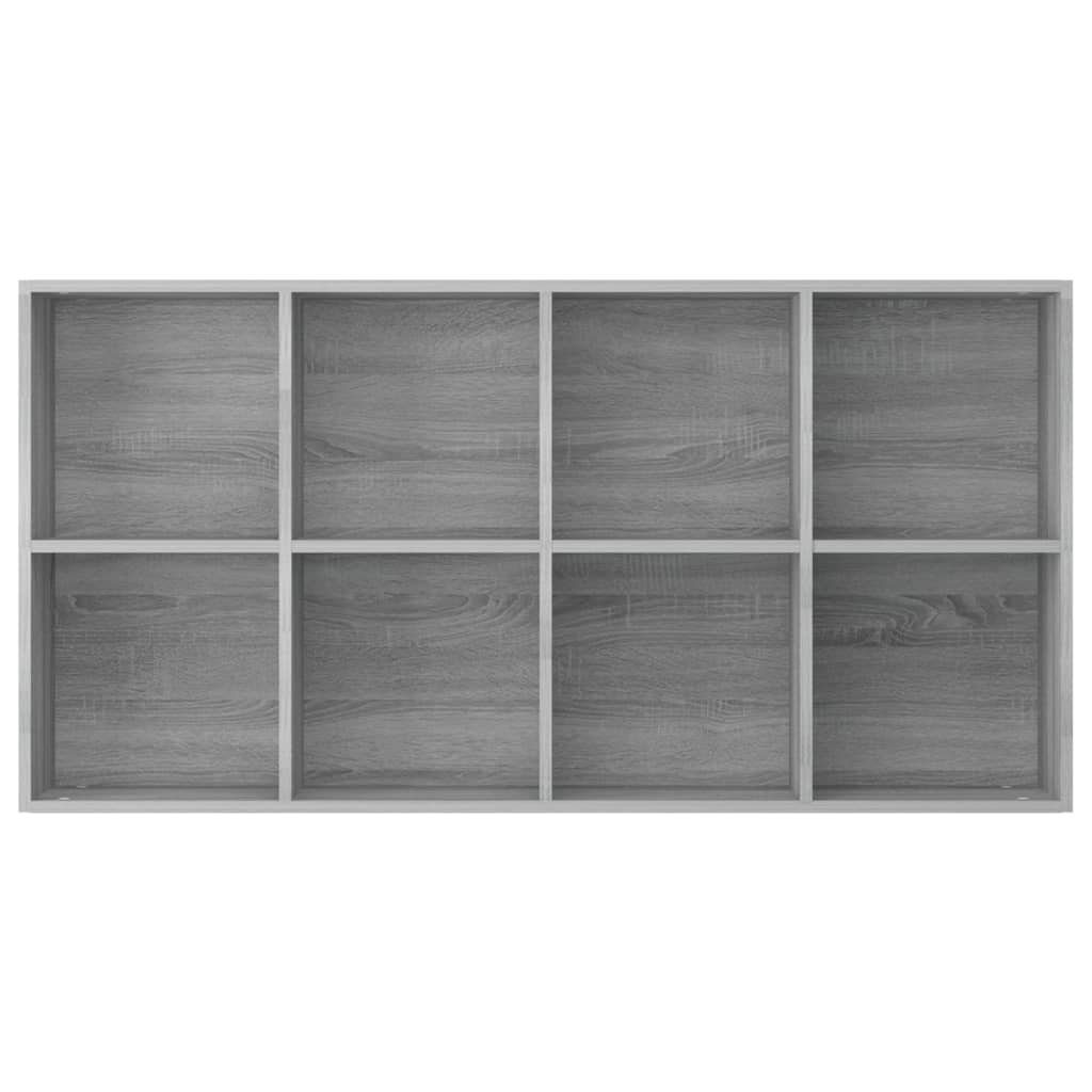 1-tlg. Bücherregal vidaXL Grau Holzwerkstoff, 66×30×130 Bücherregal/Sideboard Sonoma cm