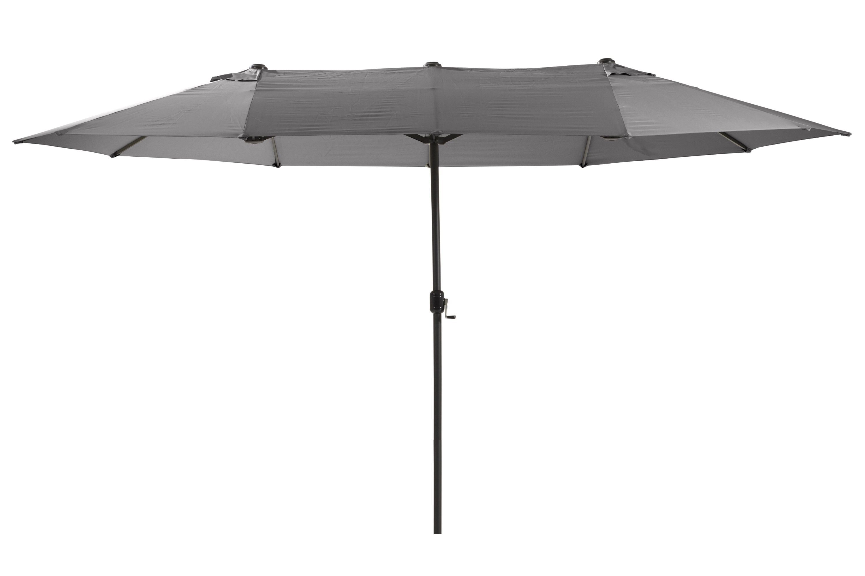 Leco Sonnenschirm Oval-Sonnenschirm Doppel-Sonnenschirm "DAS ORIGINAL" 4,6x2,7x2,45 m, LxB: 460x270 cm, 460 x 270 x H 245 cm – Bild 4 von 5