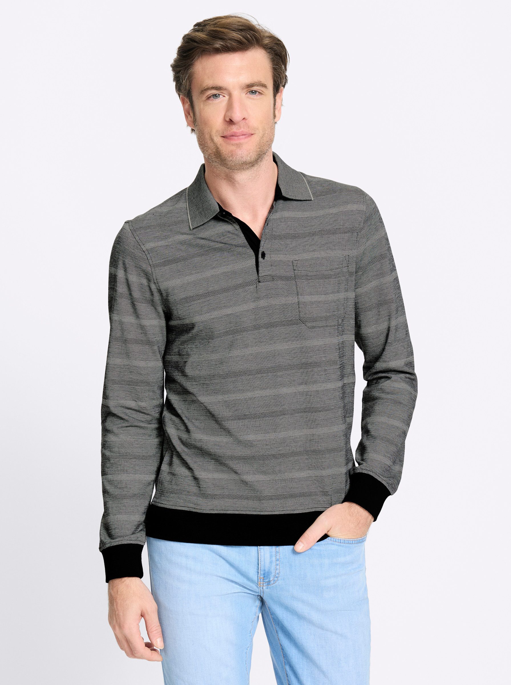 Witt T-Shirt Langarm-Poloshirt Langarm