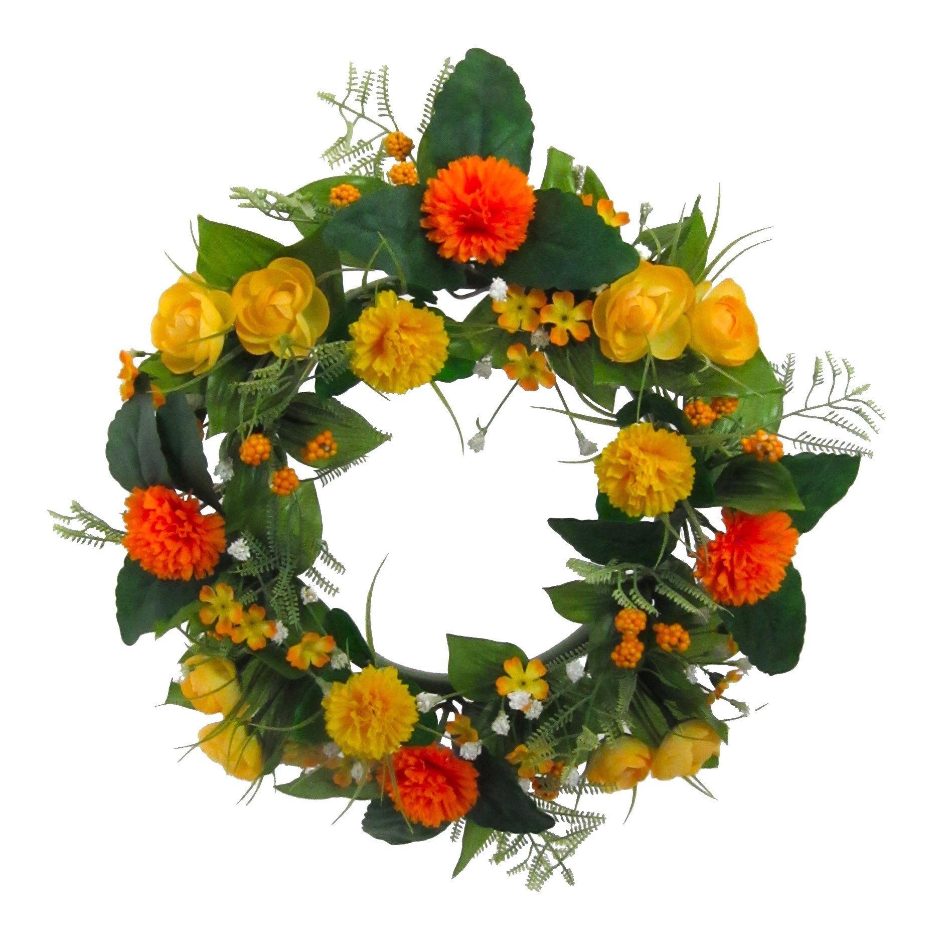 Kunstkranz Künstlicher MIXBLÜTENKRANZ ca 30cm. Blütenkranz, Blumenkranz, Kr günstig online kaufen