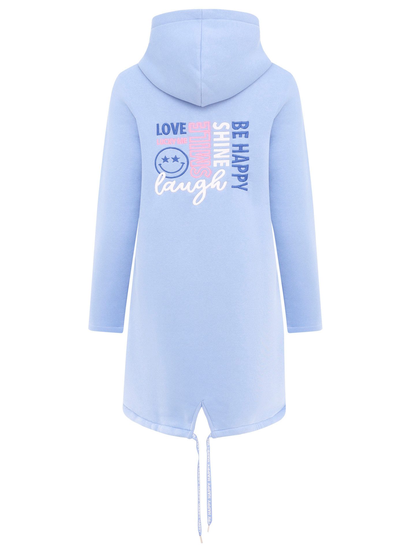 Zwillingsherz Kapuzensweatjacke Hoodiemantel Be Happy & günstig online kaufen