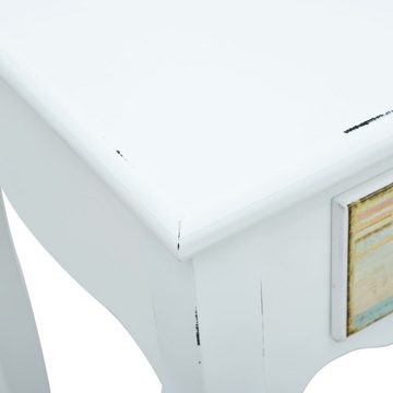 vidaXL Beistelltisch Konsolentisch Weiß 80 x 40 x 74 cm Holz (1-St)
