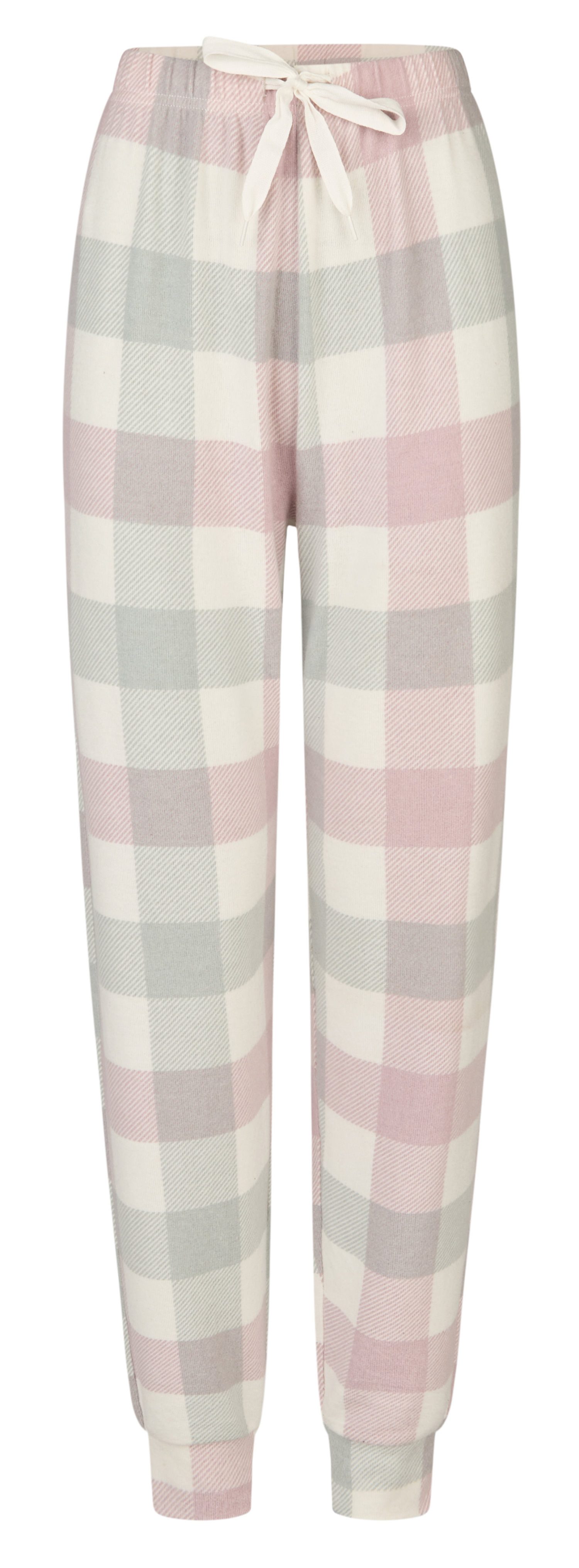 By Louise Pyjamahose Damen Fleece Pyjamahose (1-tlg) kuschelige Qualität