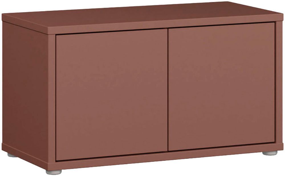 FORTE Schuhbank Alice Springs, Grifflos, 8 Paar Schuhe, Polsterauflage optional, B/H/T 74,5/41,5/34,9 cm, Push to open