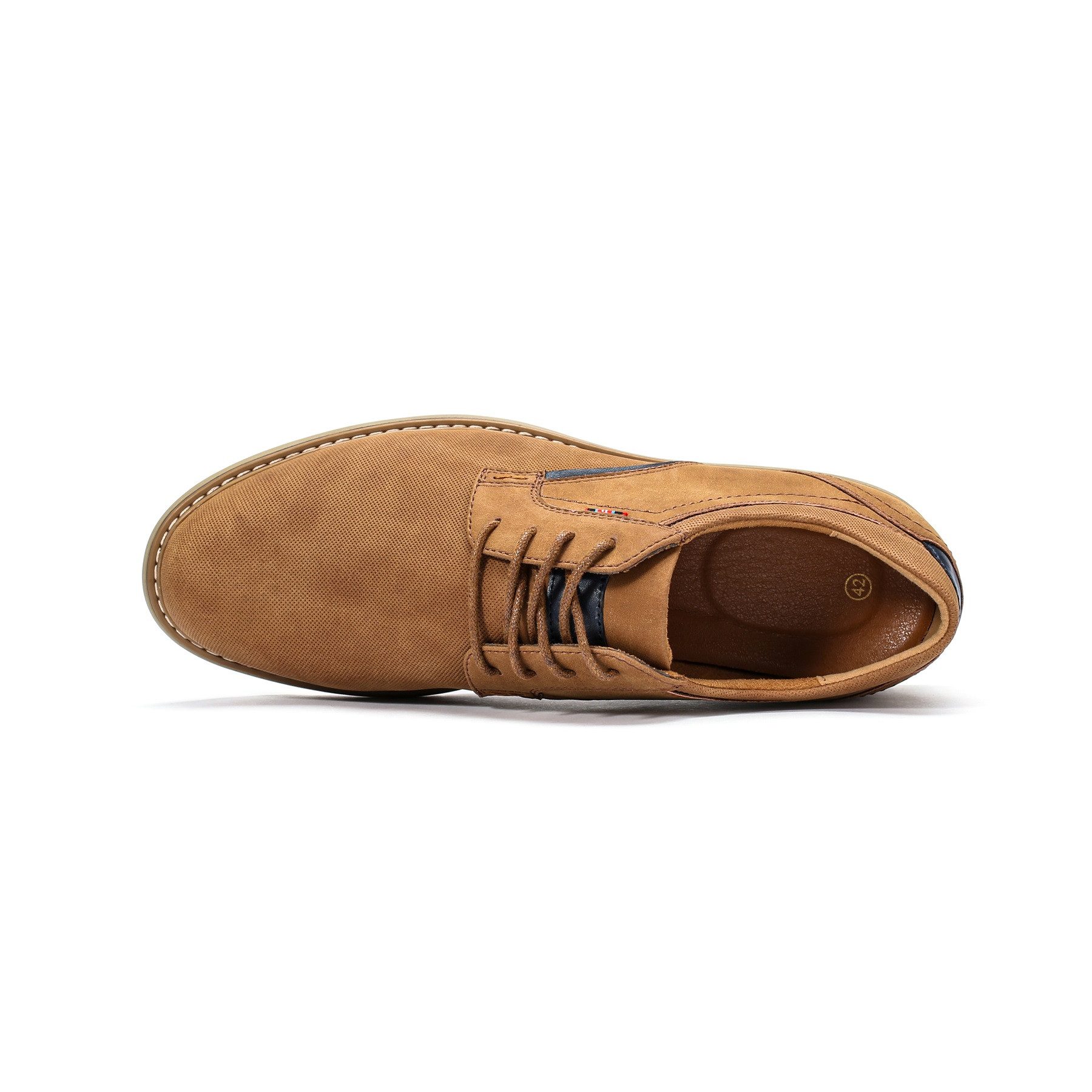Allthemen Schnürschuh Herren Schnürschuhe im Vintage Look Business-Casual Freizeitschuhe – Bild 4 von 5