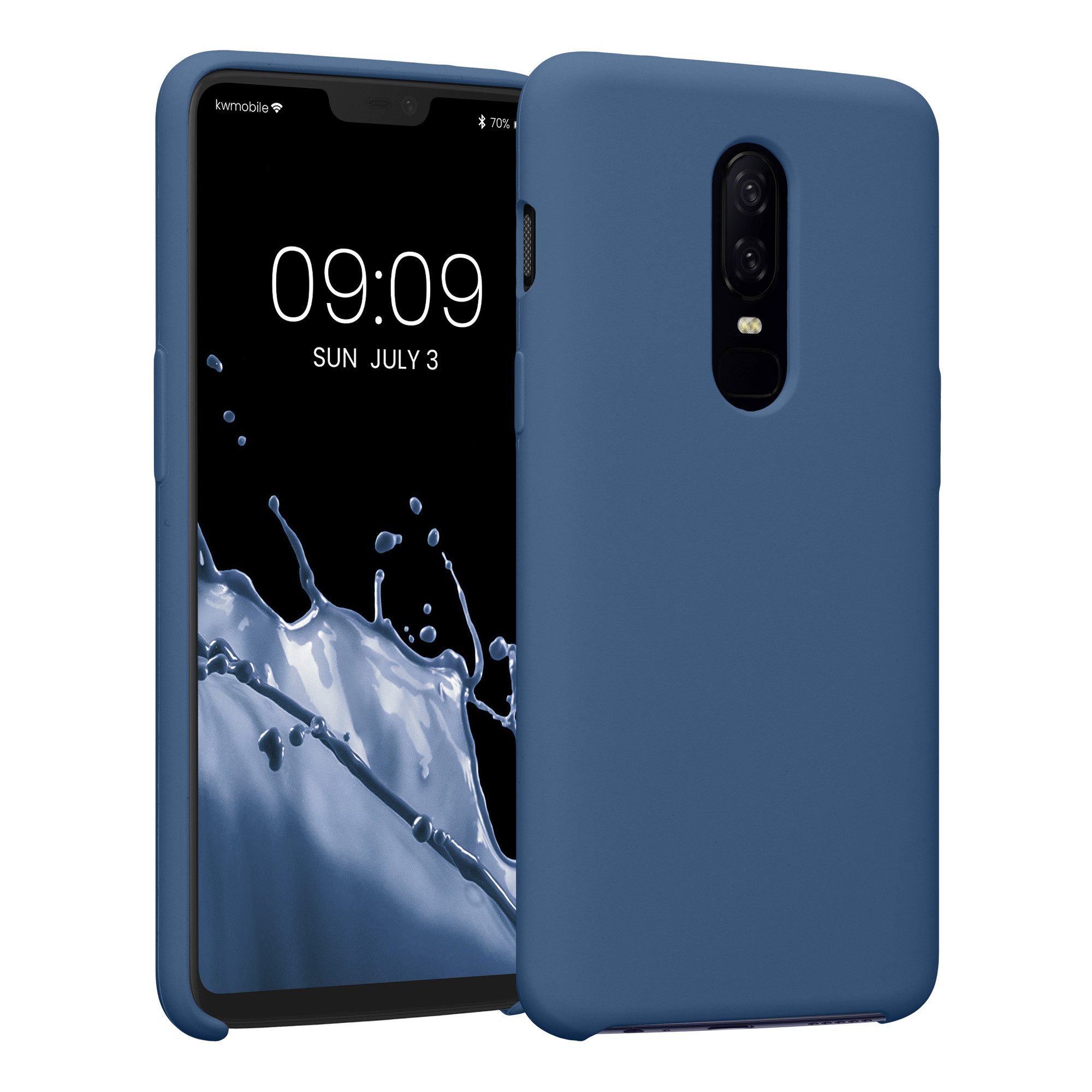kwmobile Handyhülle Handyhülle für OnePlus 6 Hülle, Weiches Handy Silikon Case - Schutzhülle Cover